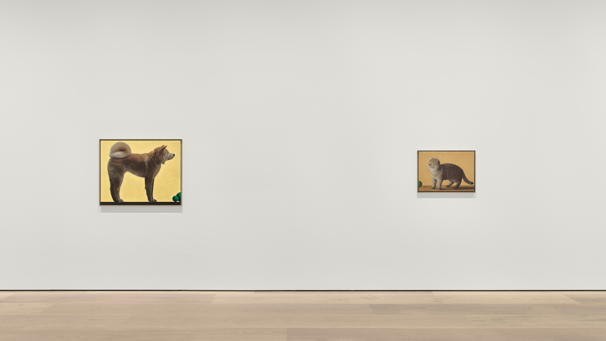 AN Installation view, Liu Ye: Naive and Sentimental Painting, David Zwirner, London, dated 2023
