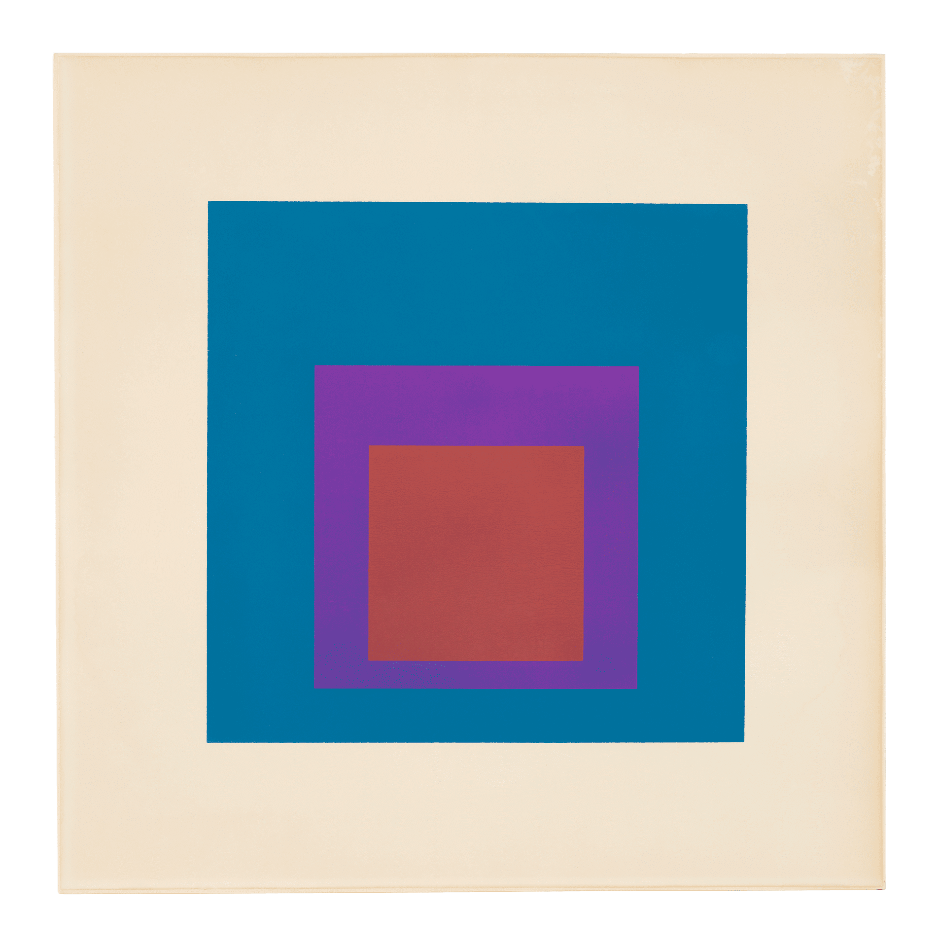 A print by Josef Albers, titled Full, dated 1962