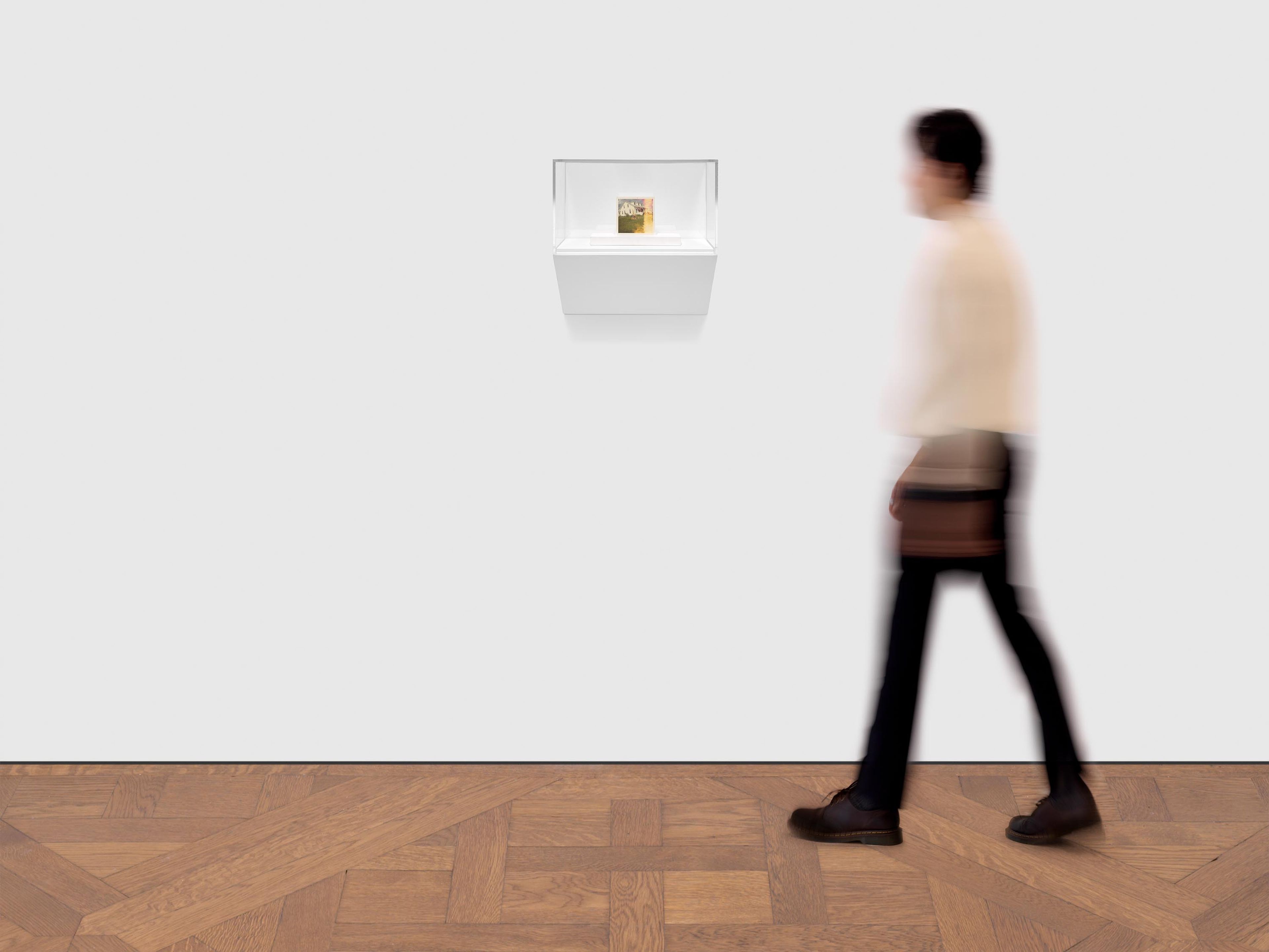 A painting by Elisheva Biernoff, titled Strike, dated 2021.