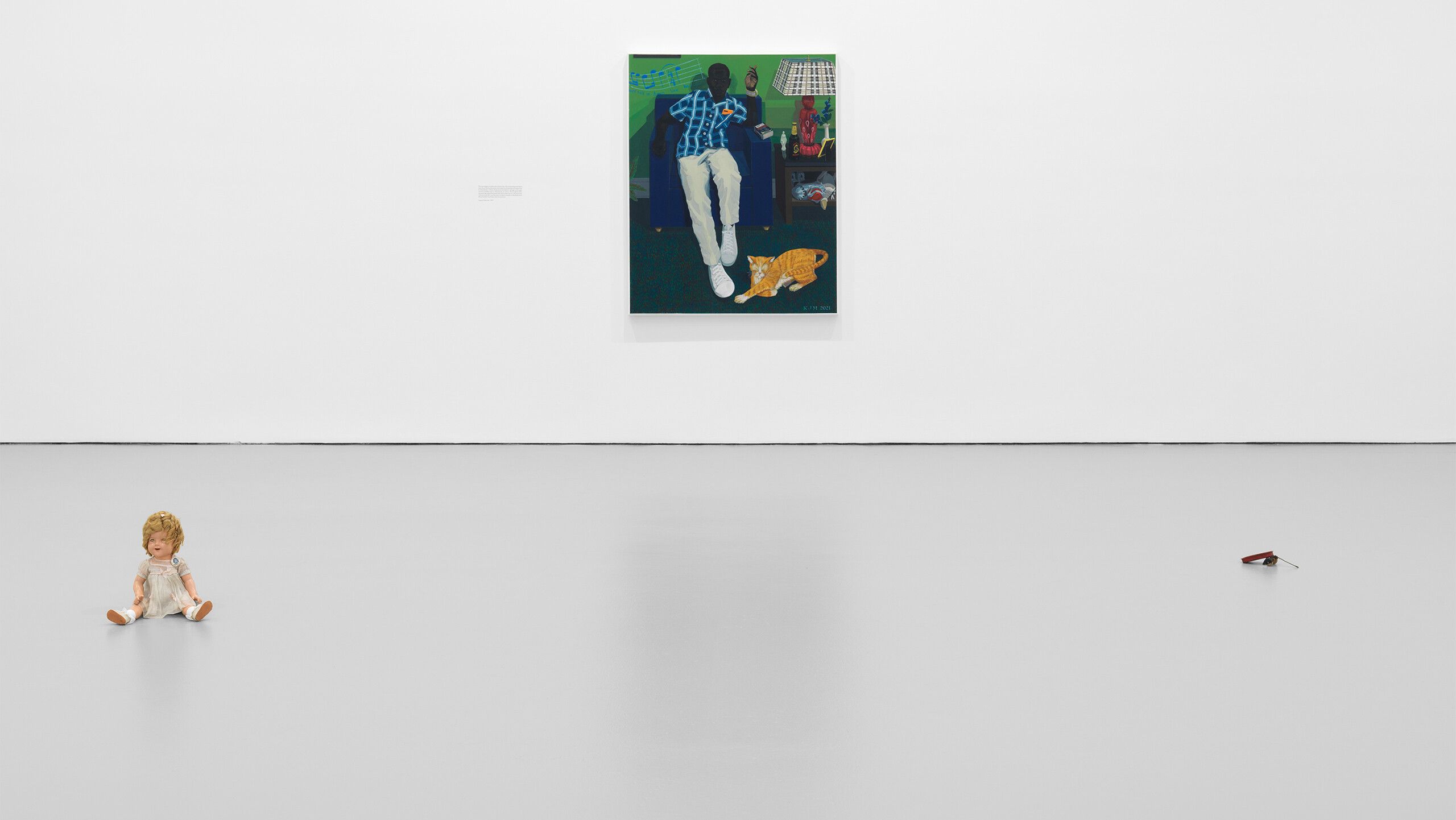 Installation view of the exhibition titled Toni Morrison's Black Book at David Zwirner's New York location, dated 2022