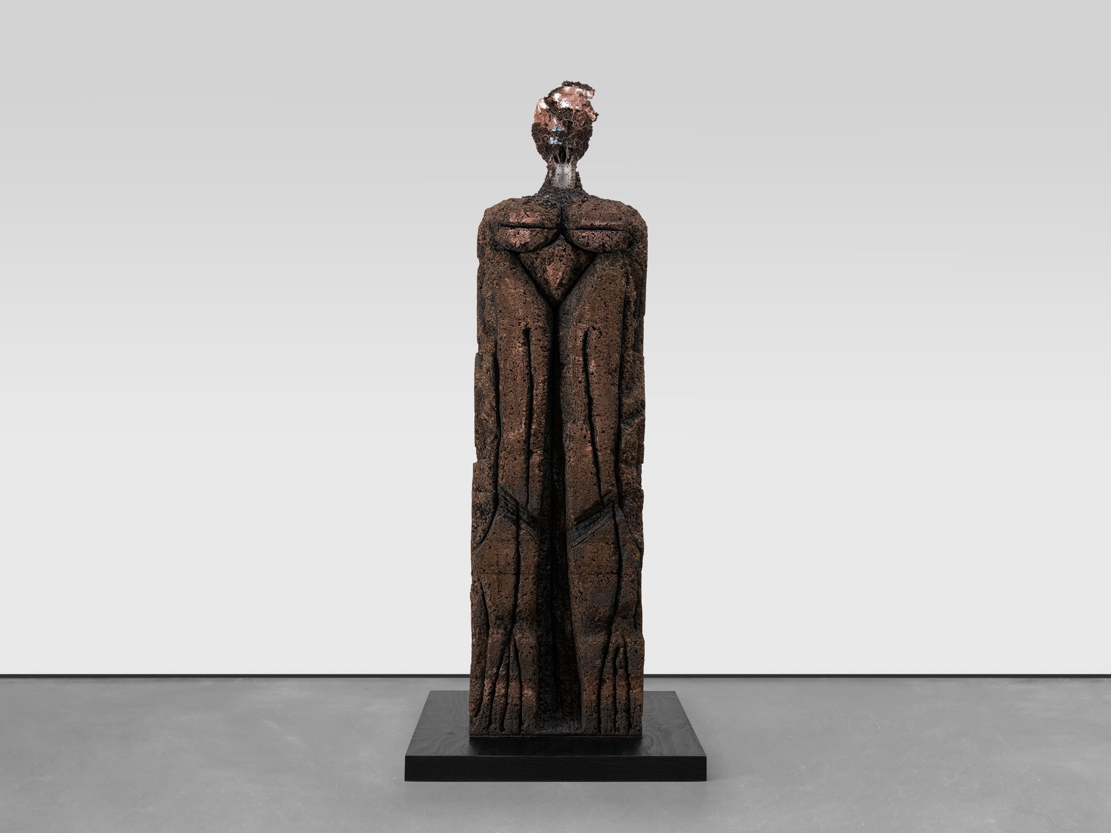A sculpture by Huma Bhabha, titled Bleed, dated 2025.