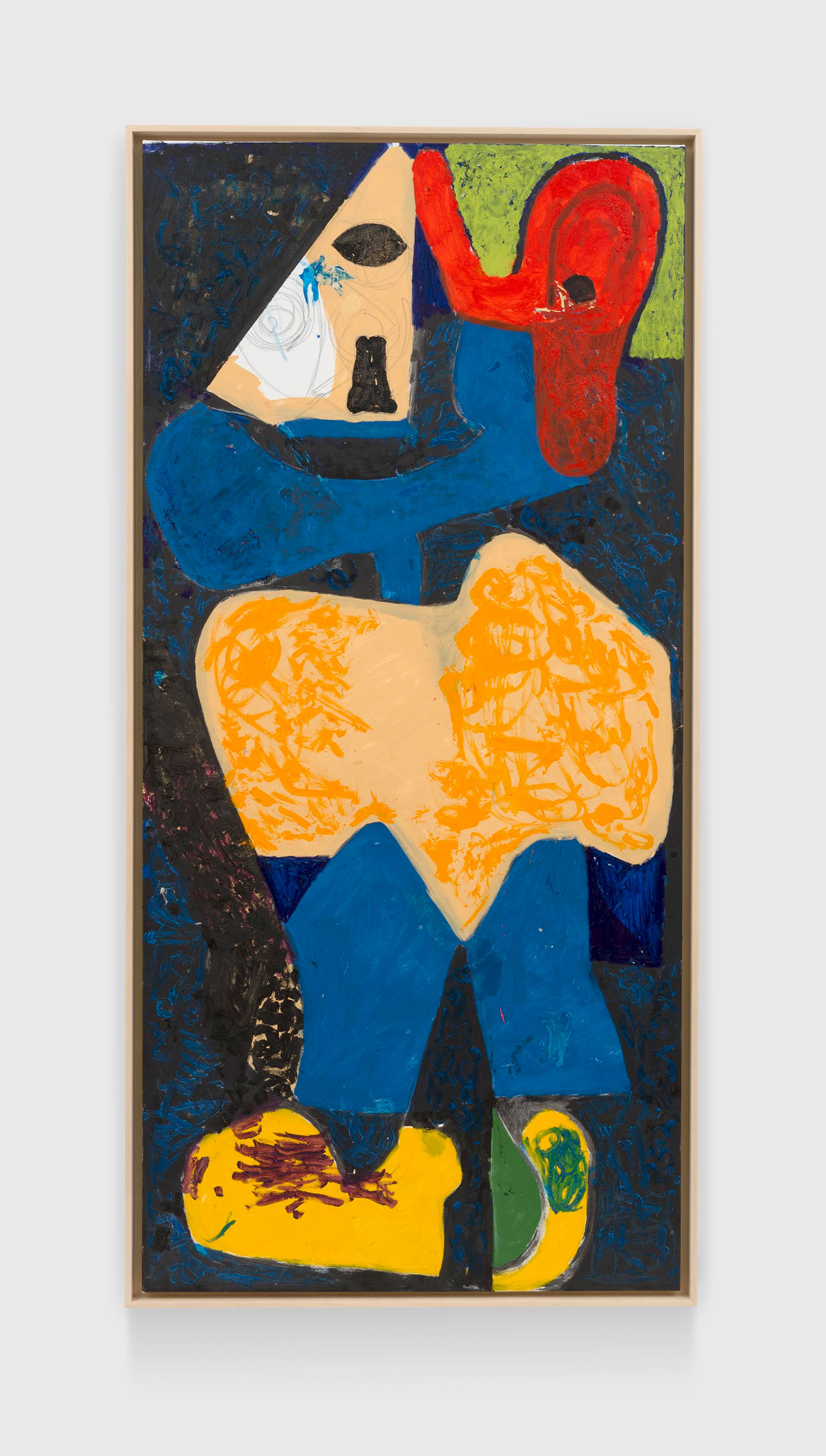 A painting by Joe Bradley, titled Name, dated 2025.