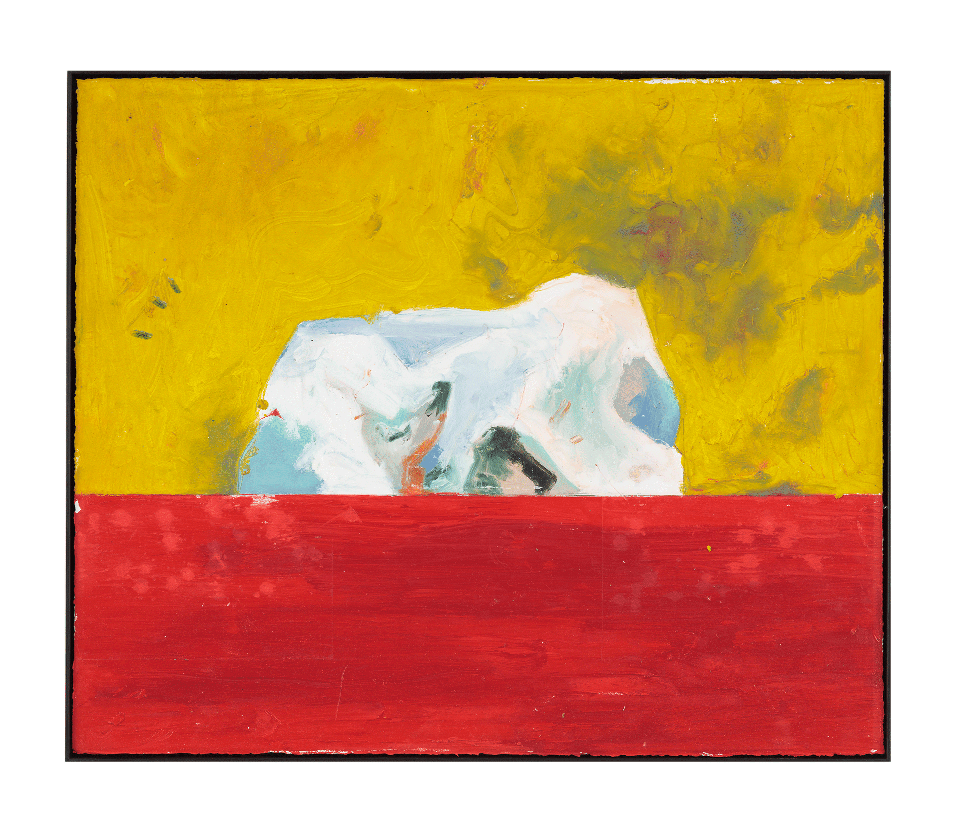 An untitled painting by Harold Ancart, dated 2018.