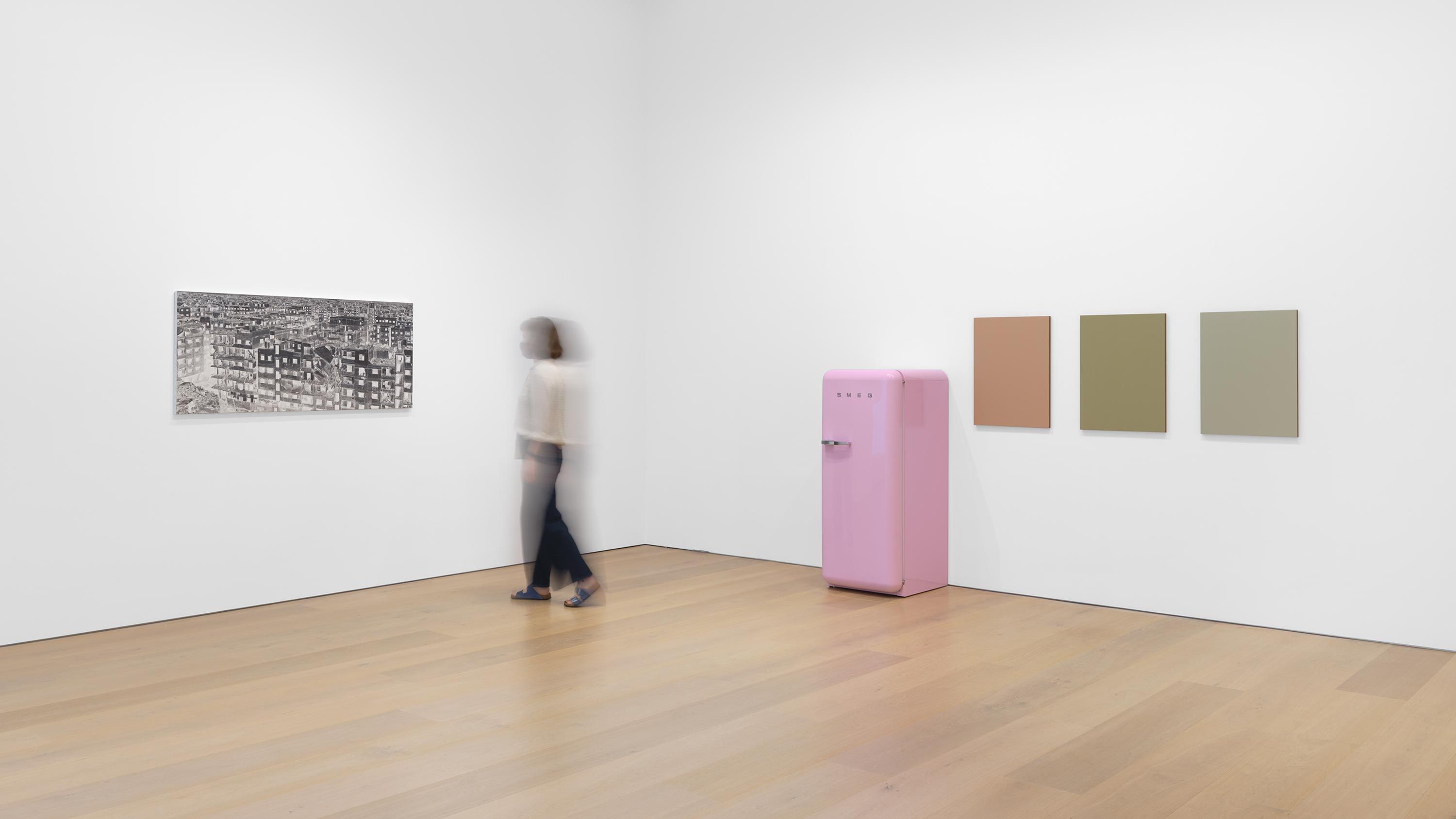 An installation view of PROGRAM at David Zwirner, New York, dated 2021.