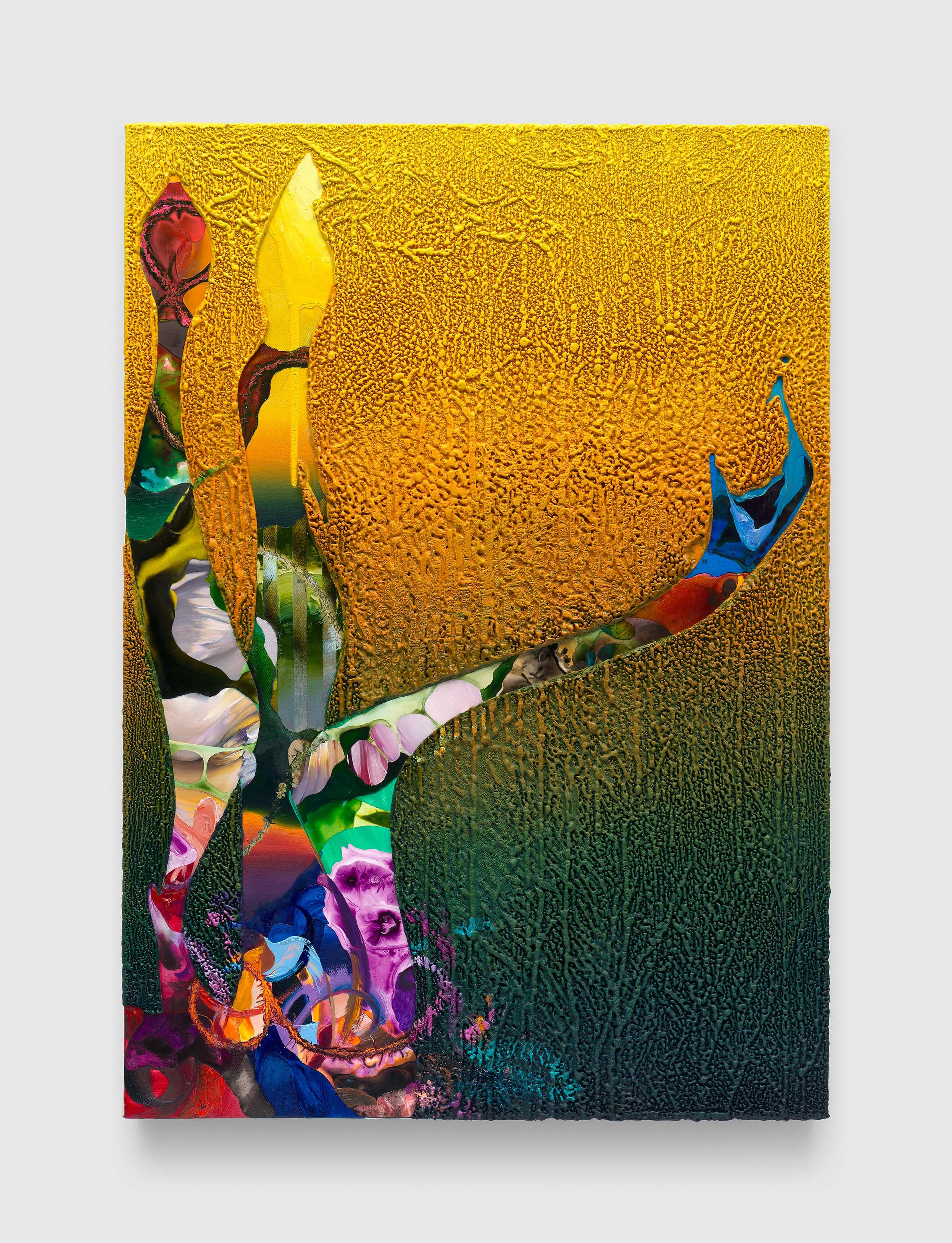 A painting by Ilana Savdie, titled Third Rail, dated 2025.