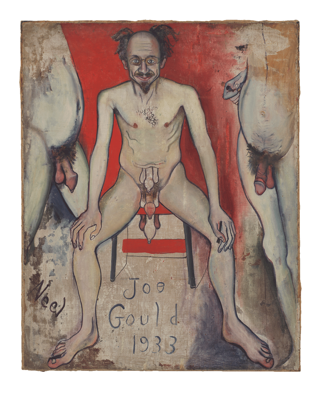 A painting by Alice Neel, titled Joe Gould, dated 1933.