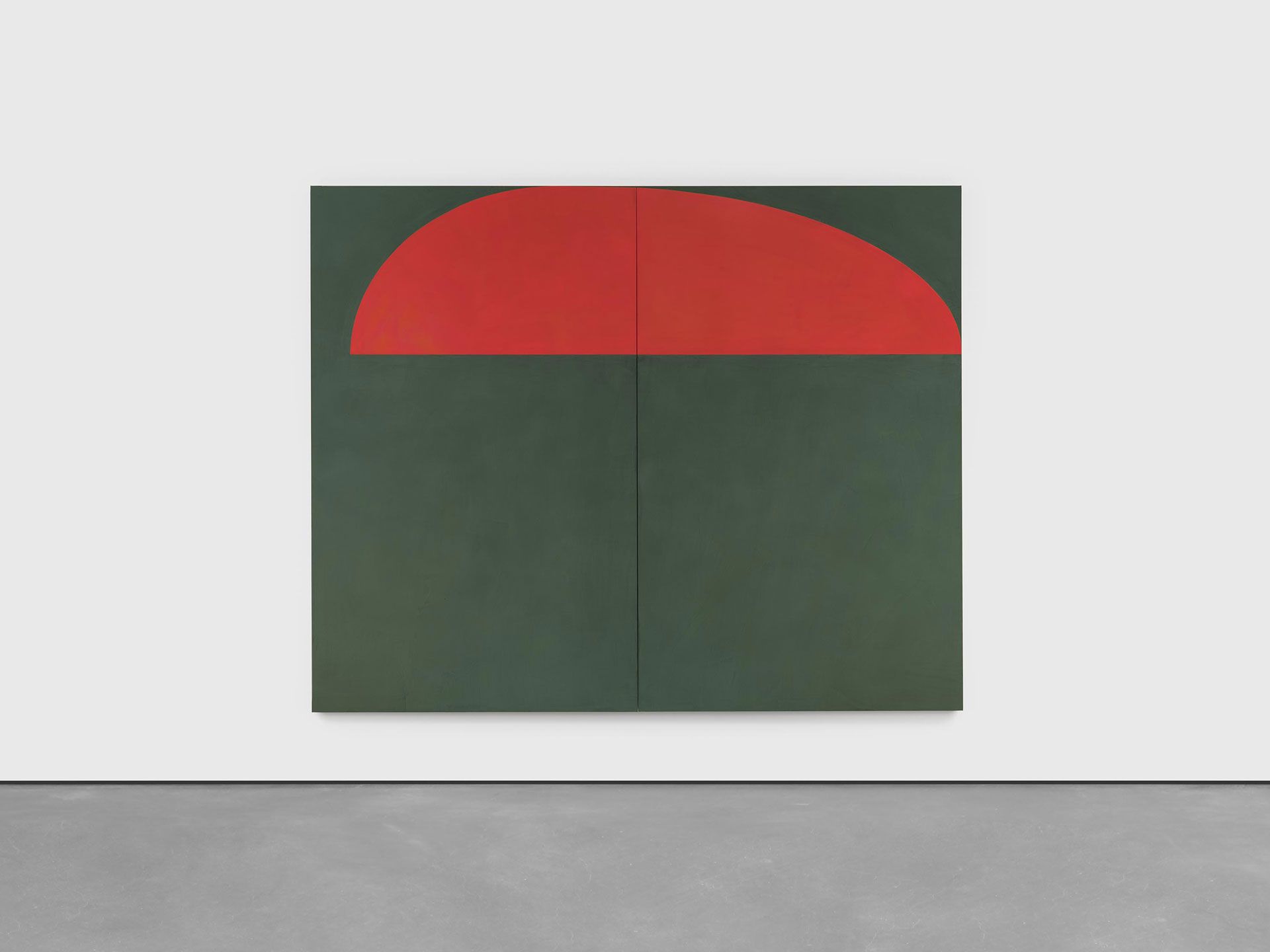 A painting by Suzan Frecon, titled noh, dated 2017.