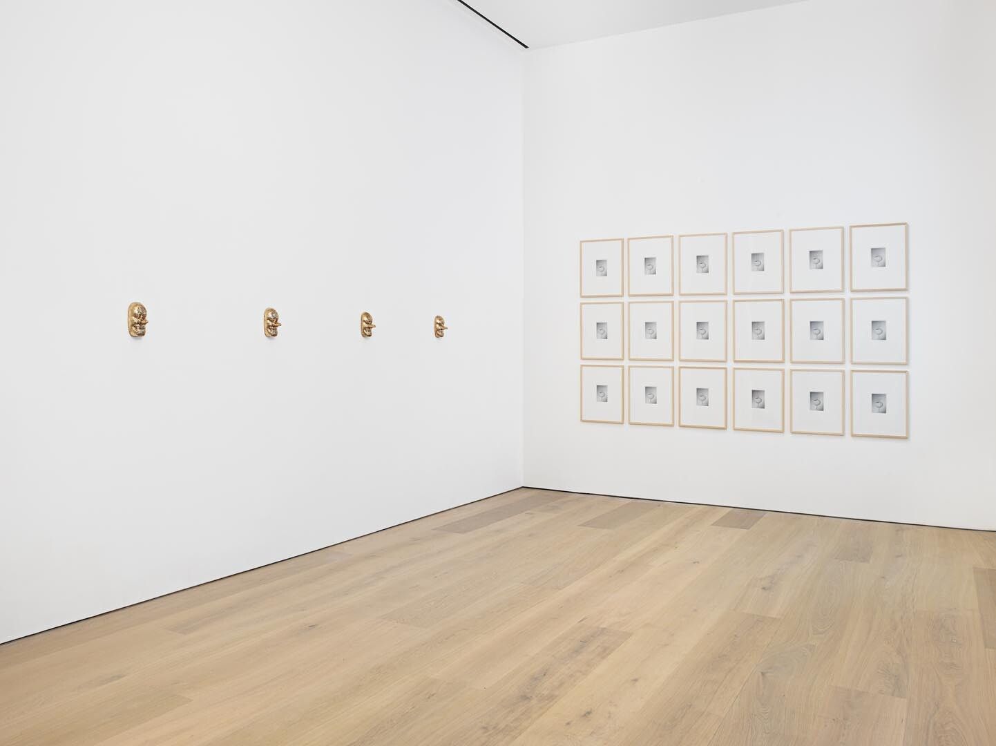 An installation view an exhibition by Sherrie Levine, dated 2017.