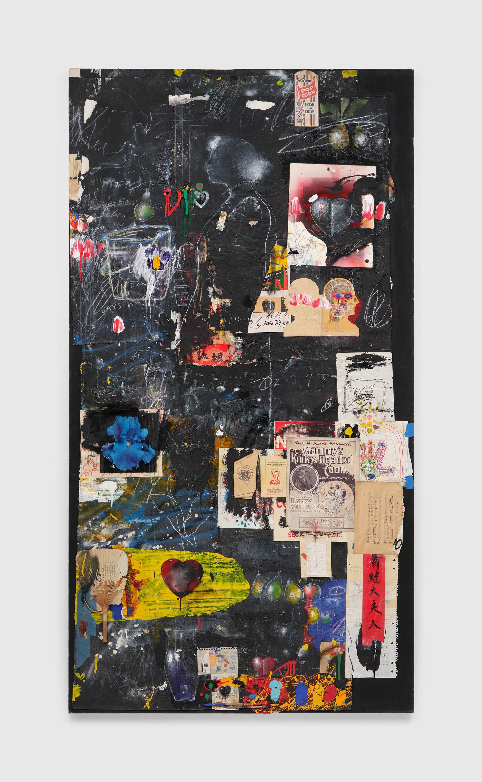 A mixed media by Raymond Saunders, called Untitled, dated 1996.