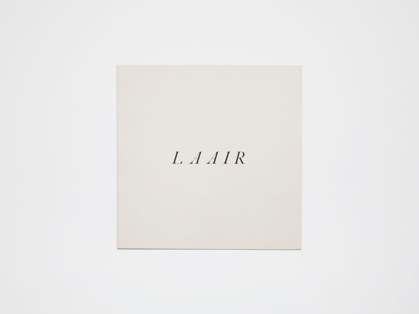 A book by Bruce Nauman titled L A Air, dated 1970