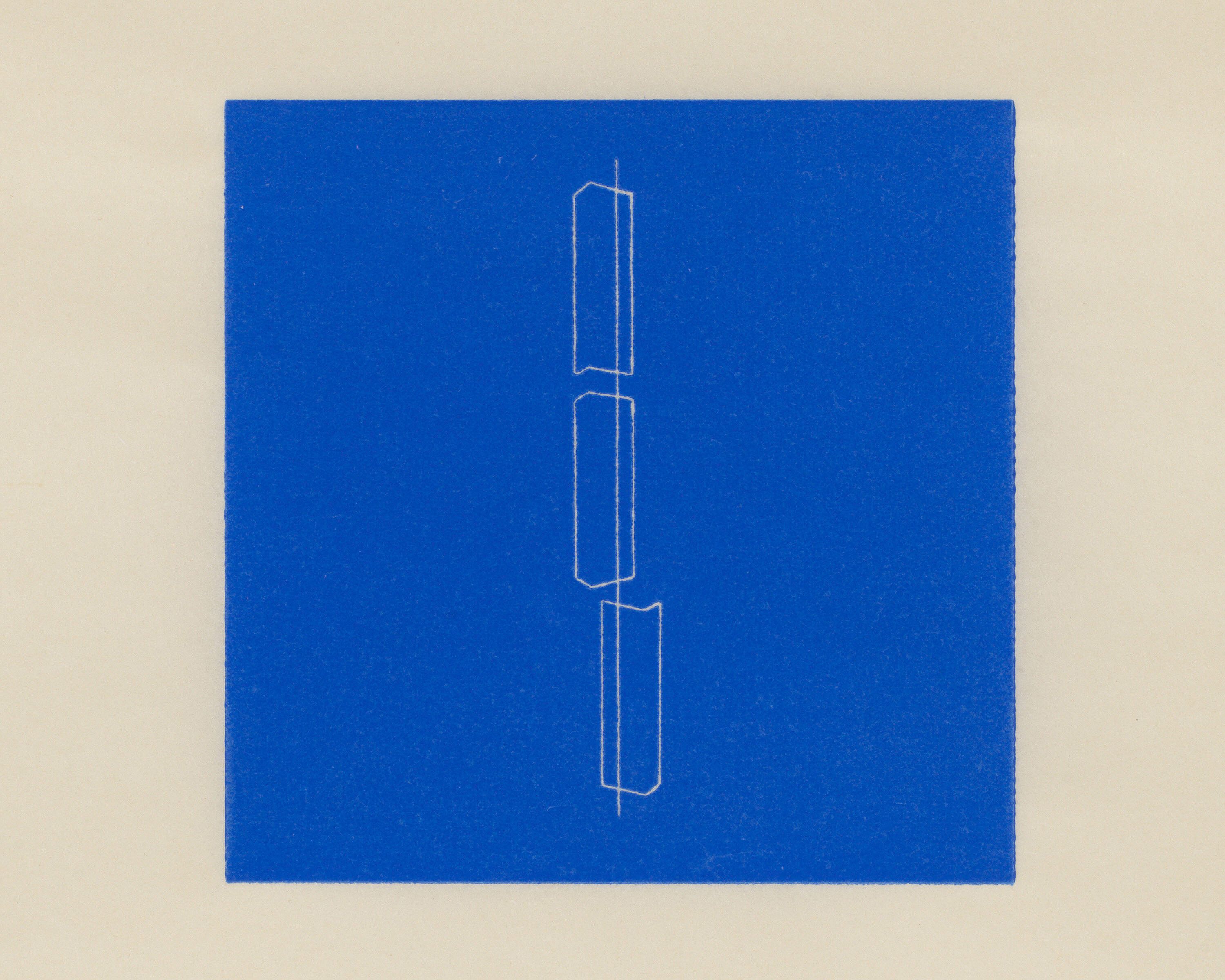 A detail of Fred Sandback, Untitled, dated 1979 