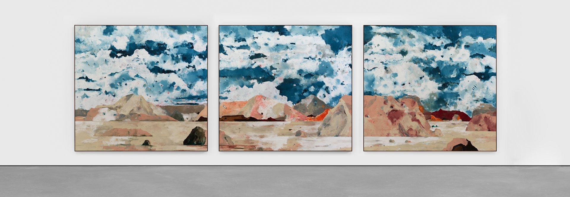 A painting by Harold Ancart, titled The Mountain, dated 2020.