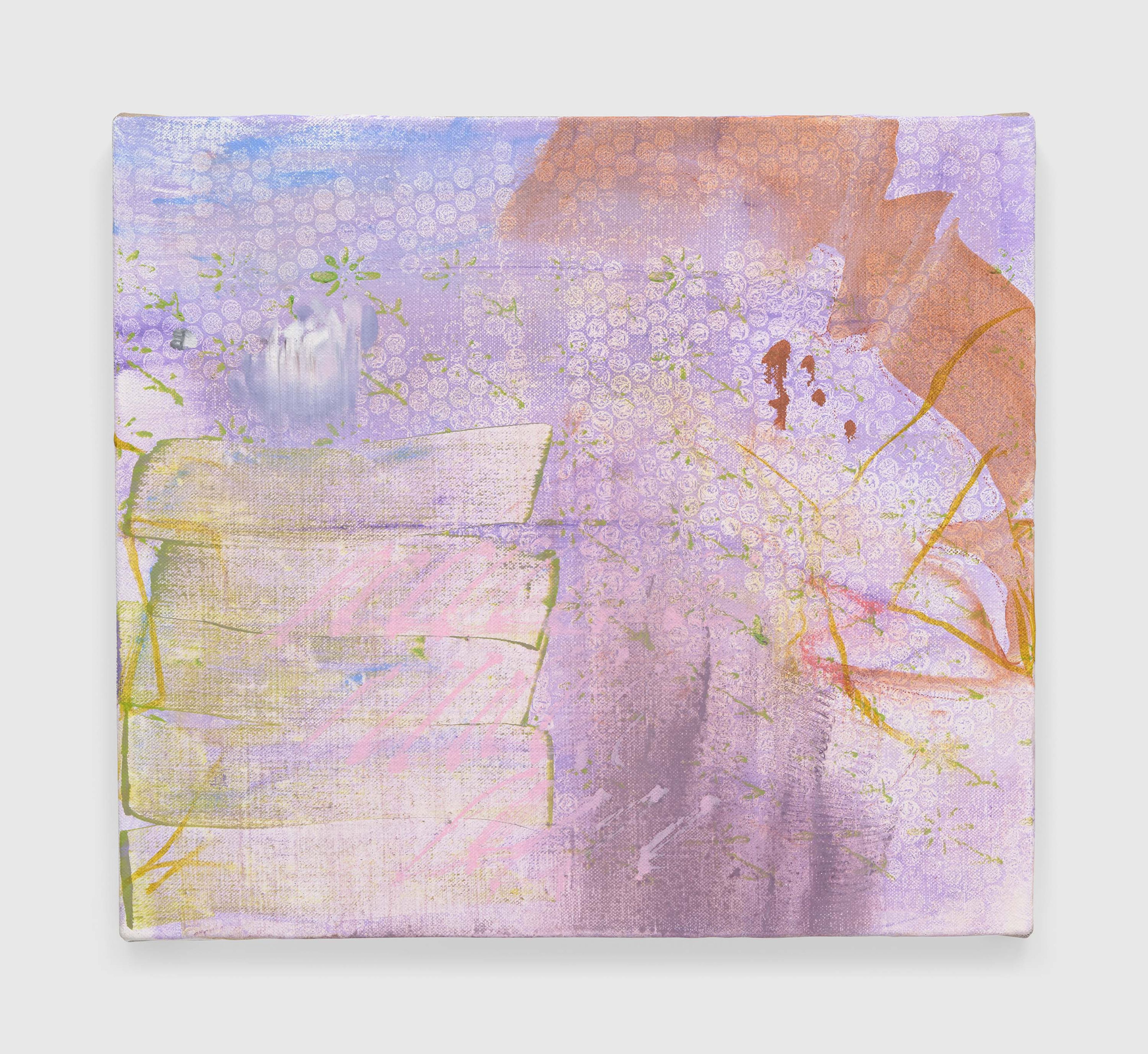 A painting by Emma McIntyre, titled In the storm of roses, dated 2026.