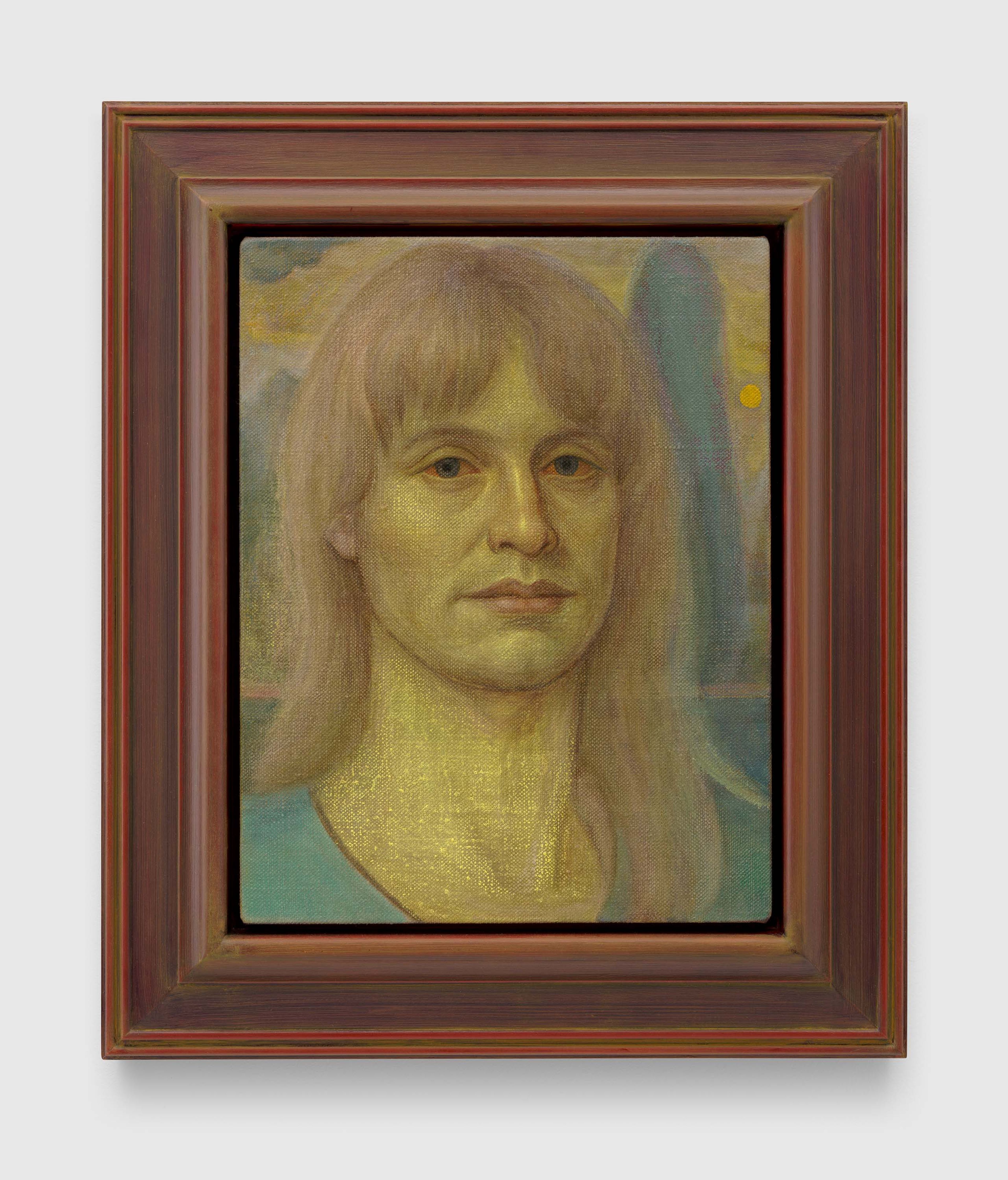 A painting by Steven Shearer, titled Acquaintance, dated 2025.