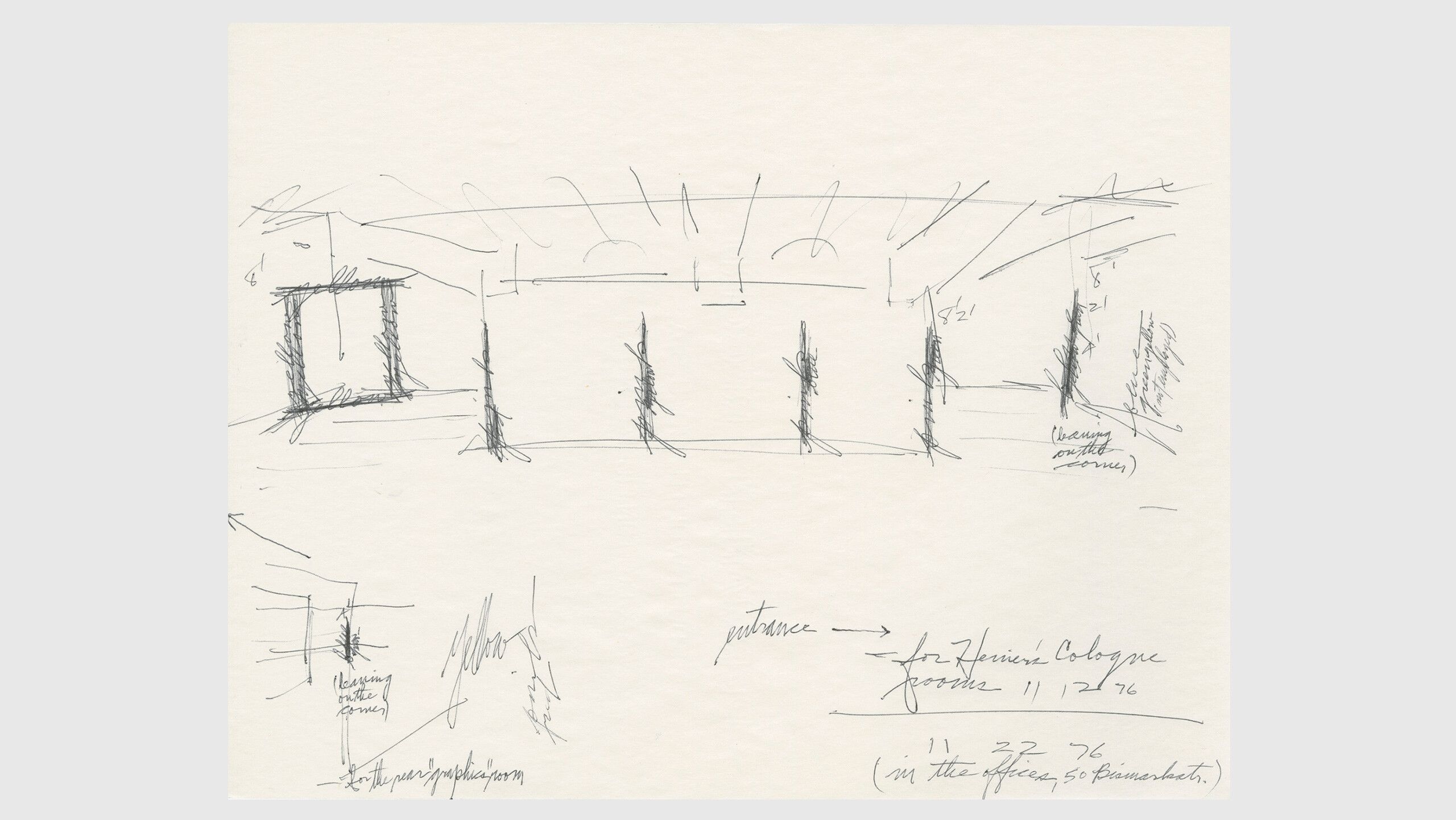 A sketch by Dan Flavin, title to come