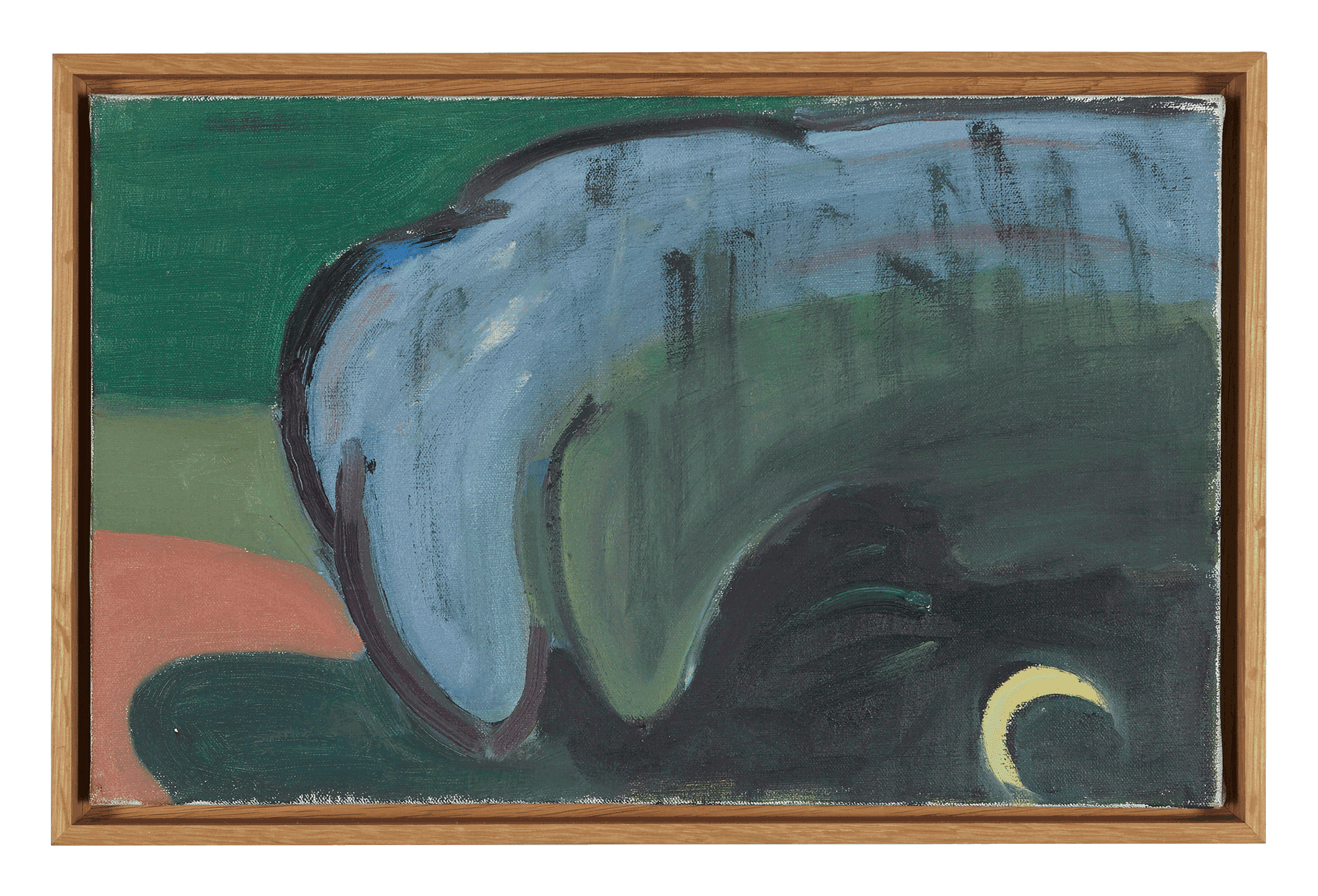 An oil painting on canvas by Raoul De Keyser, titled (Study for) Notch, dated 1988.