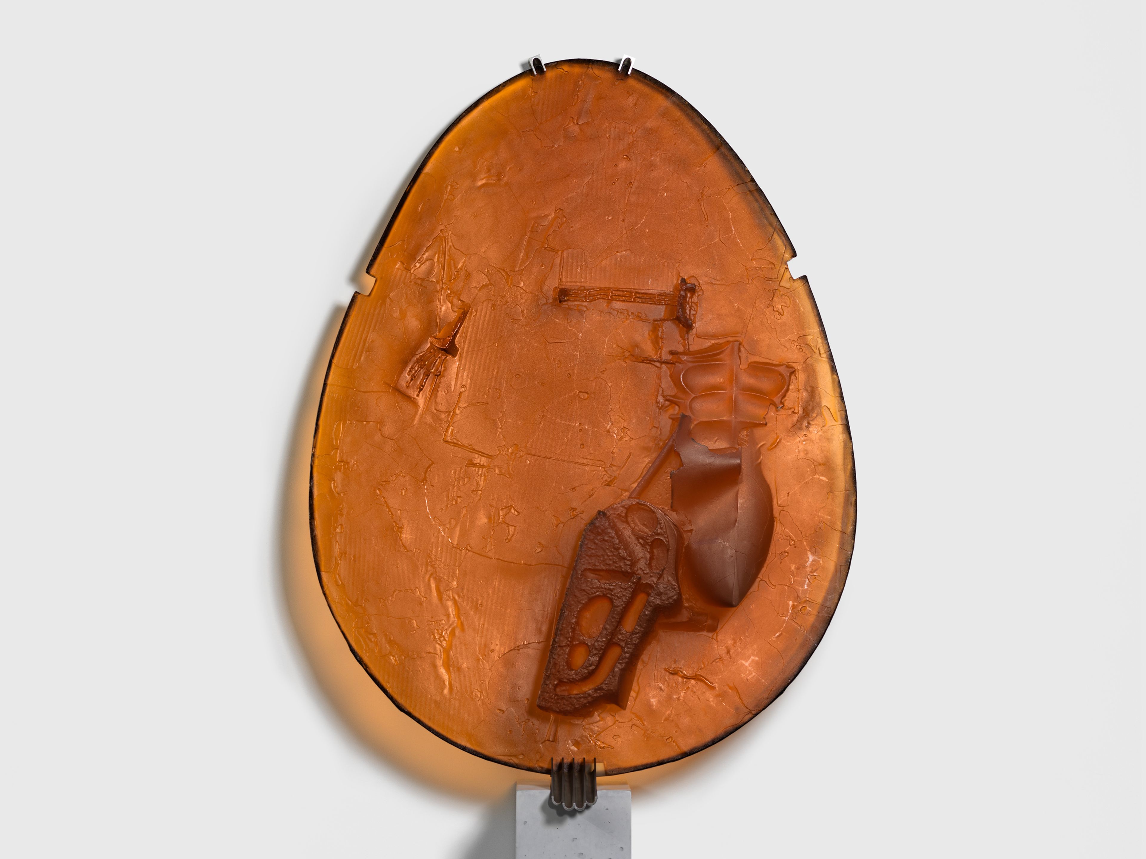 A sculpture by Andra Ursuta, titled Private Dancer (Amber), dated 2025.