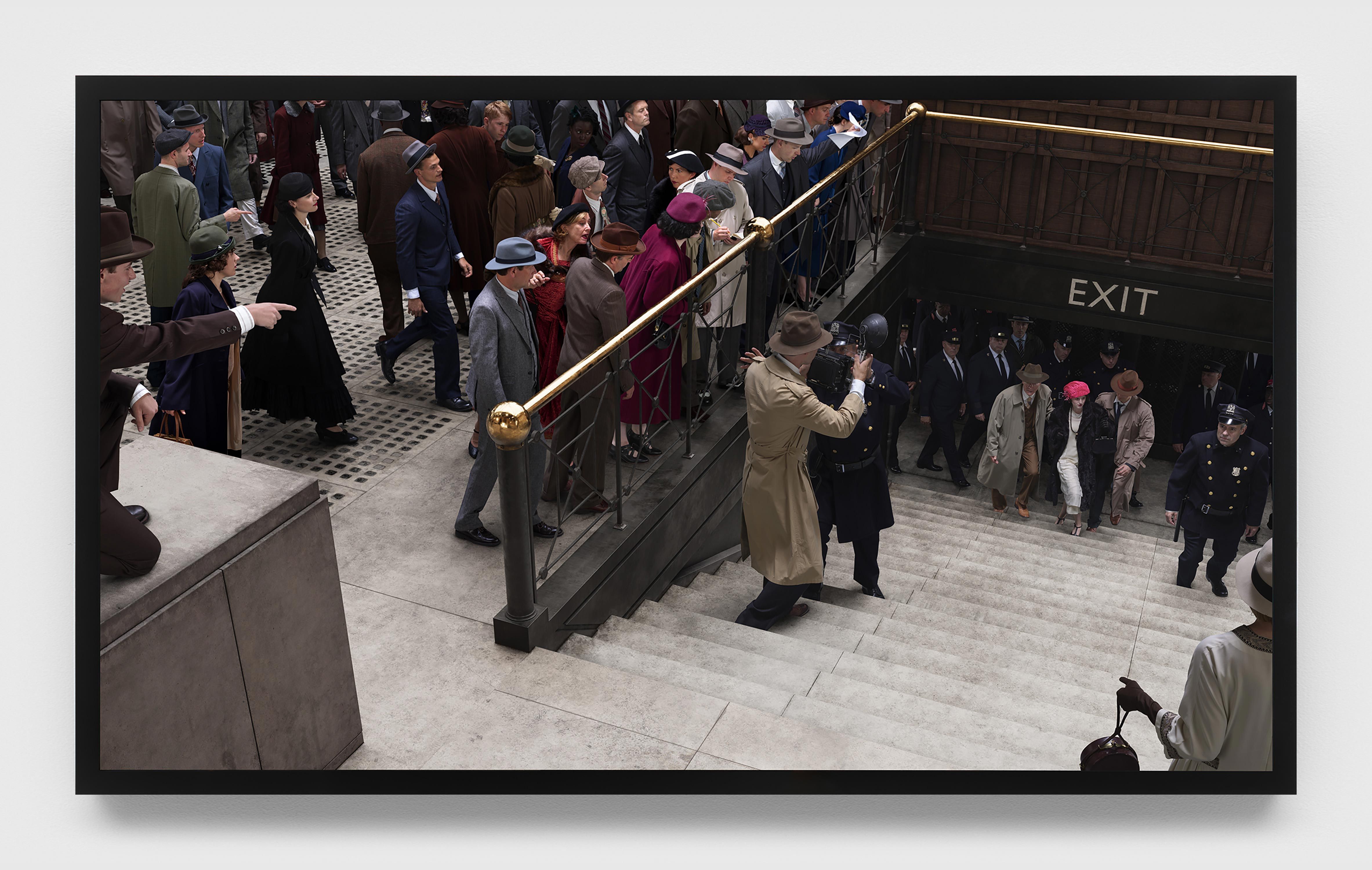 A digital chromogenic print mounted on Dibond aluminum by Stan Douglas, titled 22 April 1924, dated 2021.