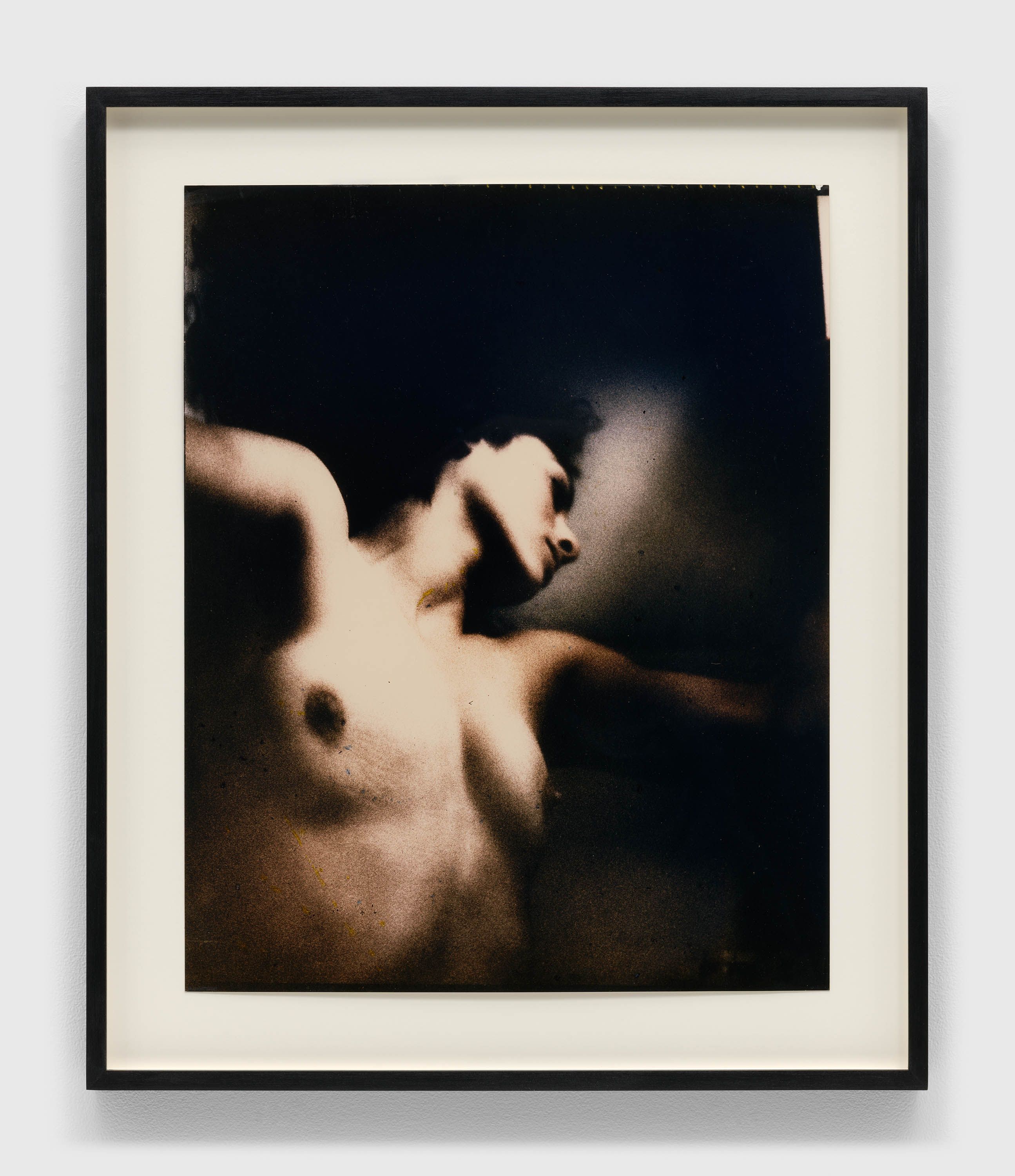 A photograph by Mark Morrisroe titled Untitled (female nude, torso), dated 1985