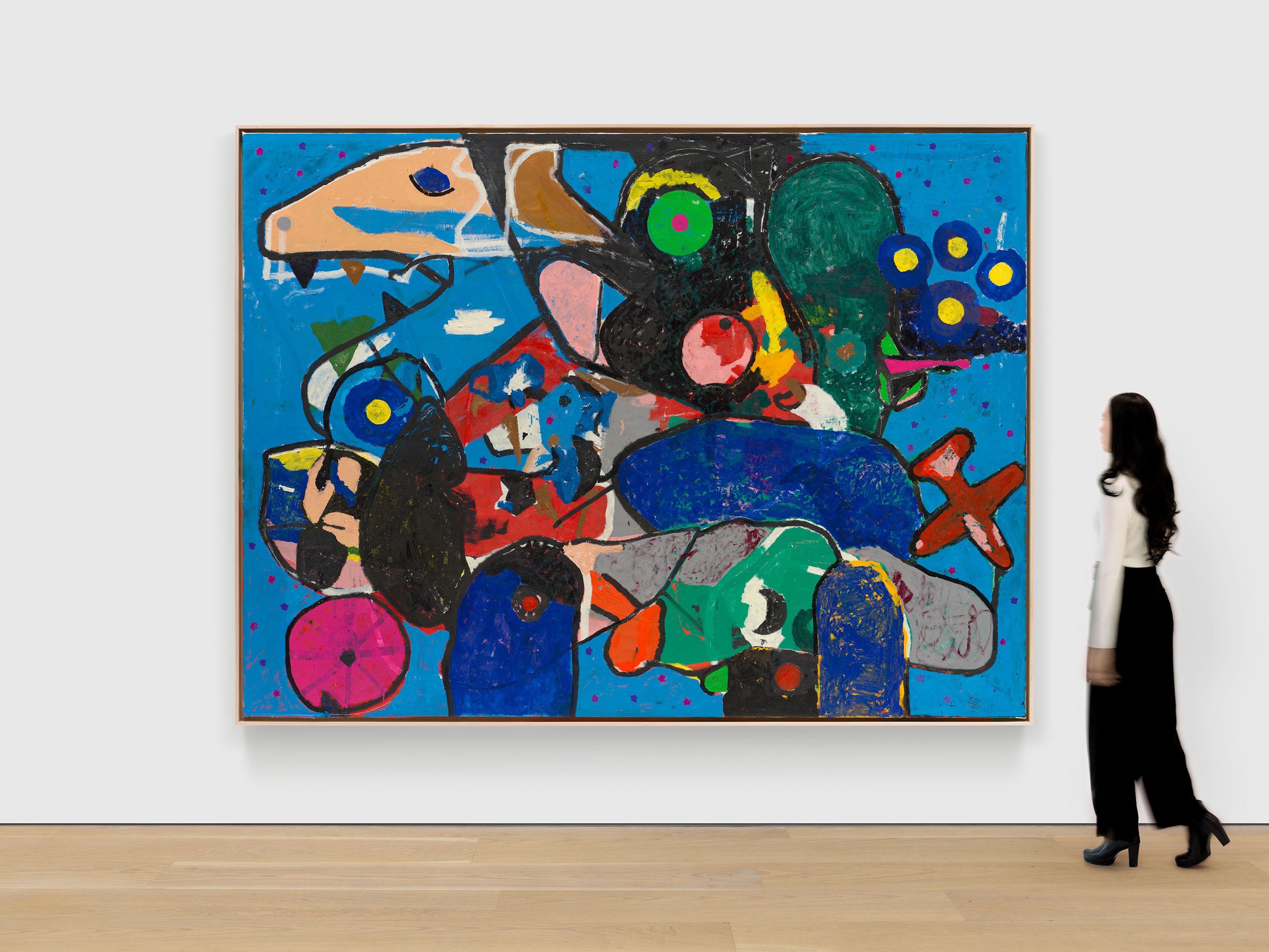 A painting by Joe Bradley, titled Parade, dated 2025.