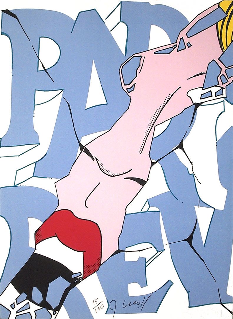 A print by John "Crash" Matos, titled Untitled, dated 1990