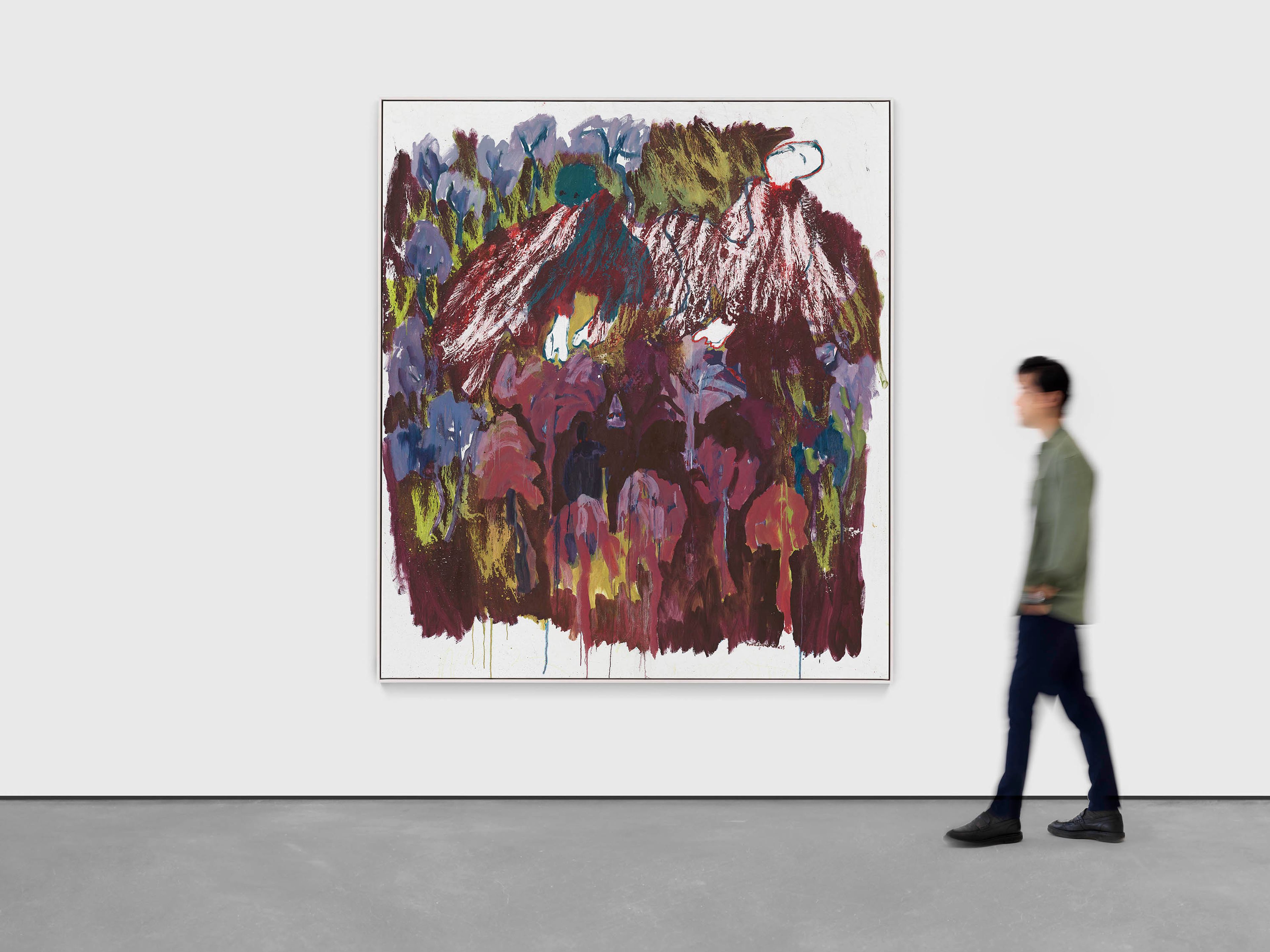 A painting by Portia Zvavahera, titled Zvemumweya, dated 2025.