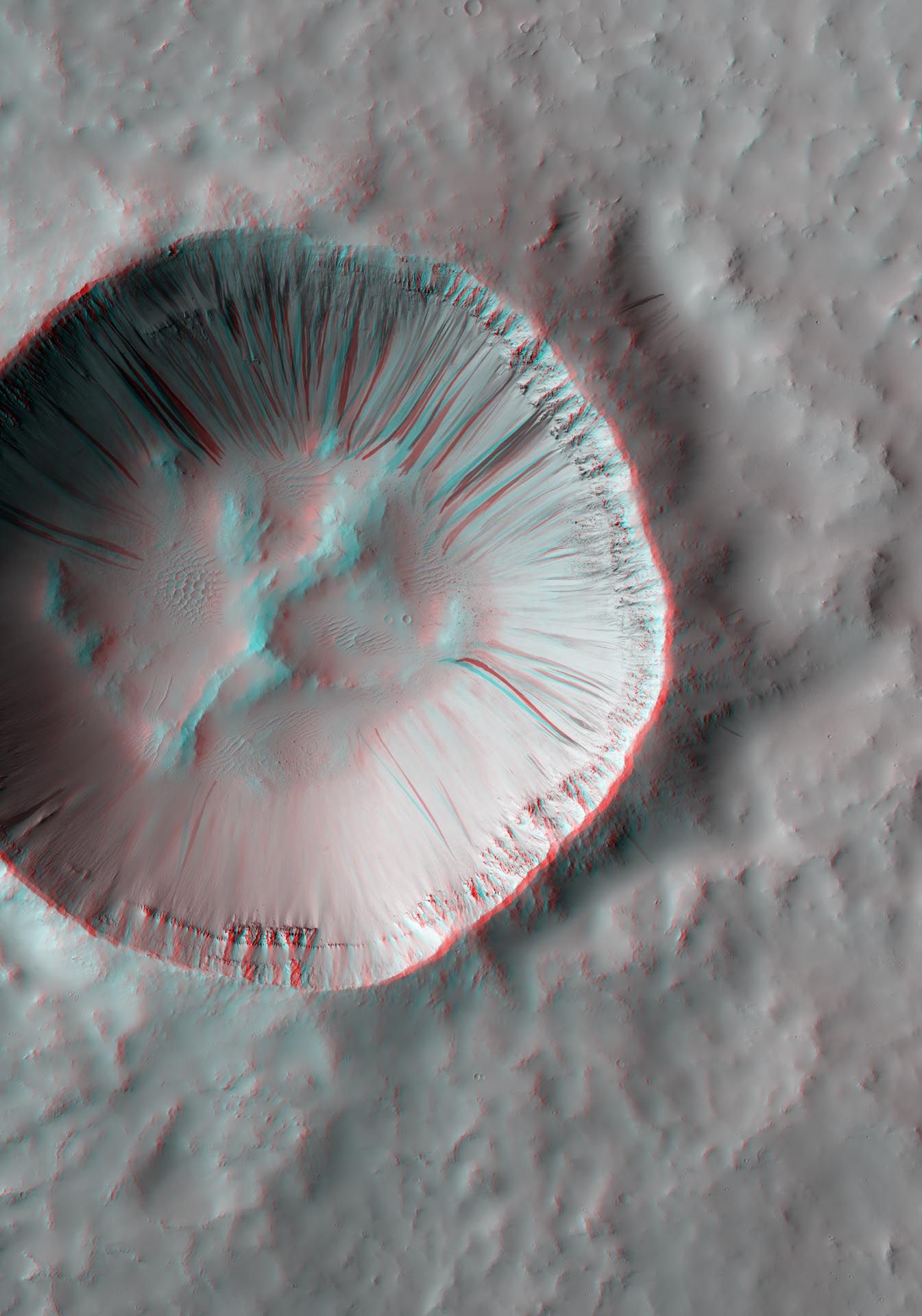 A photograph by Thomas Ruff, titled 3D-ma.r.s.09, dated 2013.