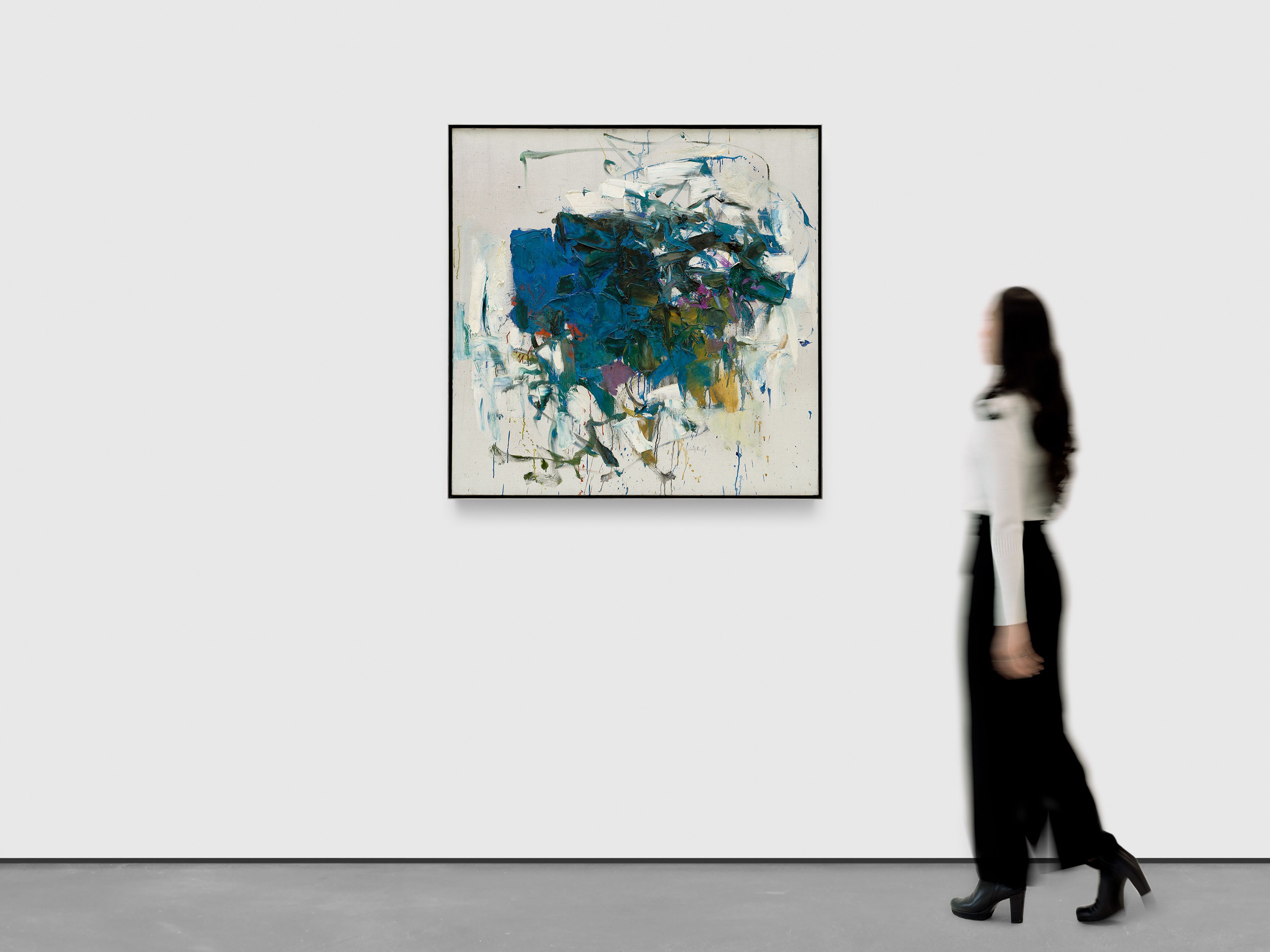 A painting by Joan Mitchell, titled Peinture I, dated 1964.