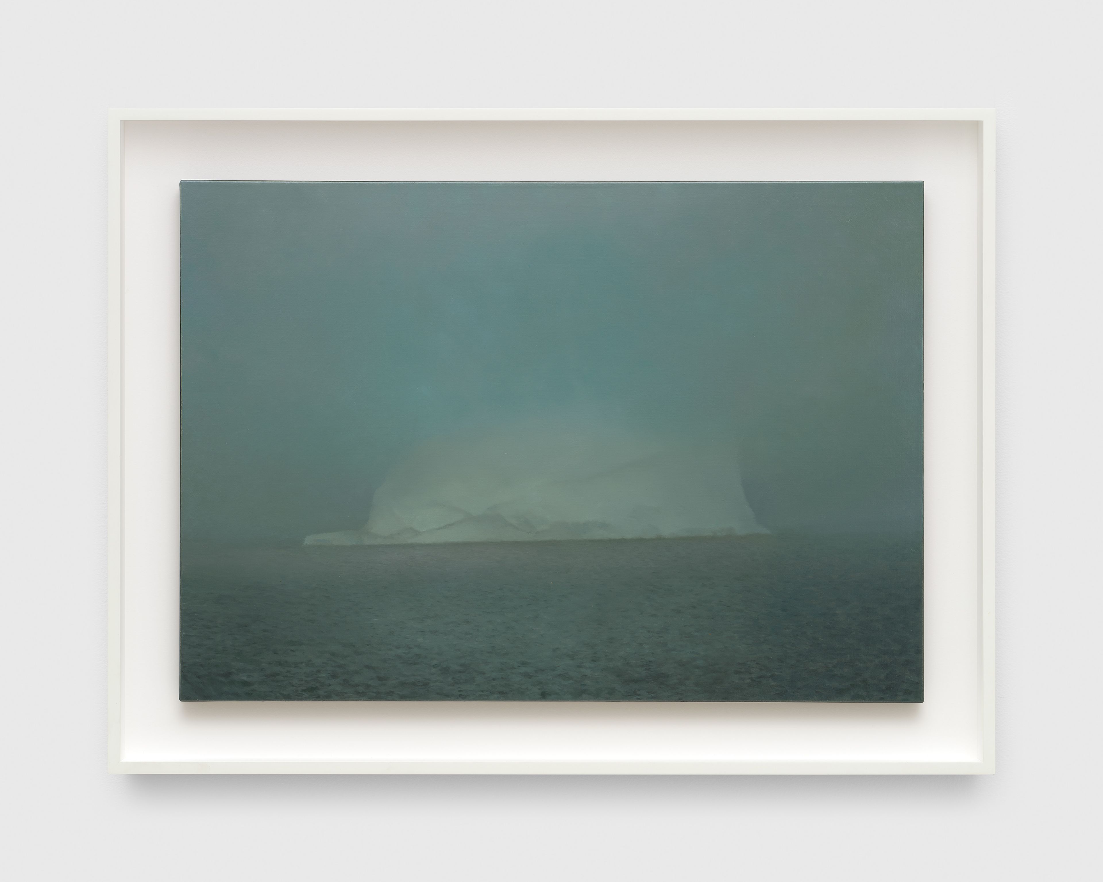 A painting by Gerhard Richter, titled Eisberg im Nebel (Iceberg in Mist), dated 1982.