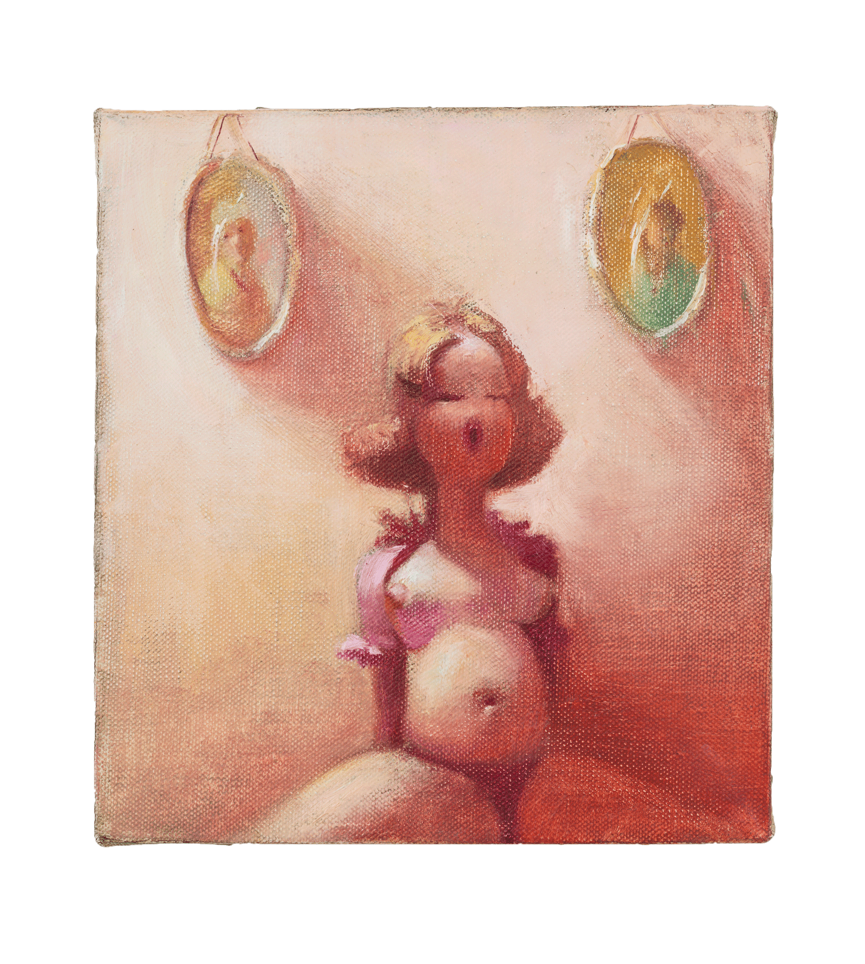 A painting by Lisa Yuskavage, titled Relatives, dated 1995.