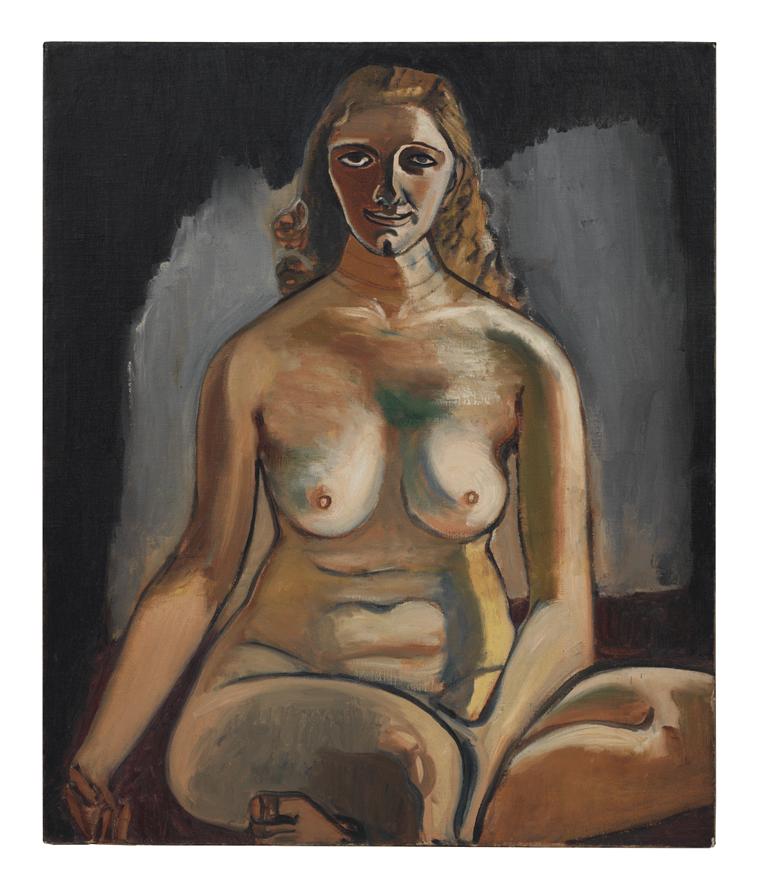 A painting by Alice Neel, titled Winifred Mesmer, dated 1940.