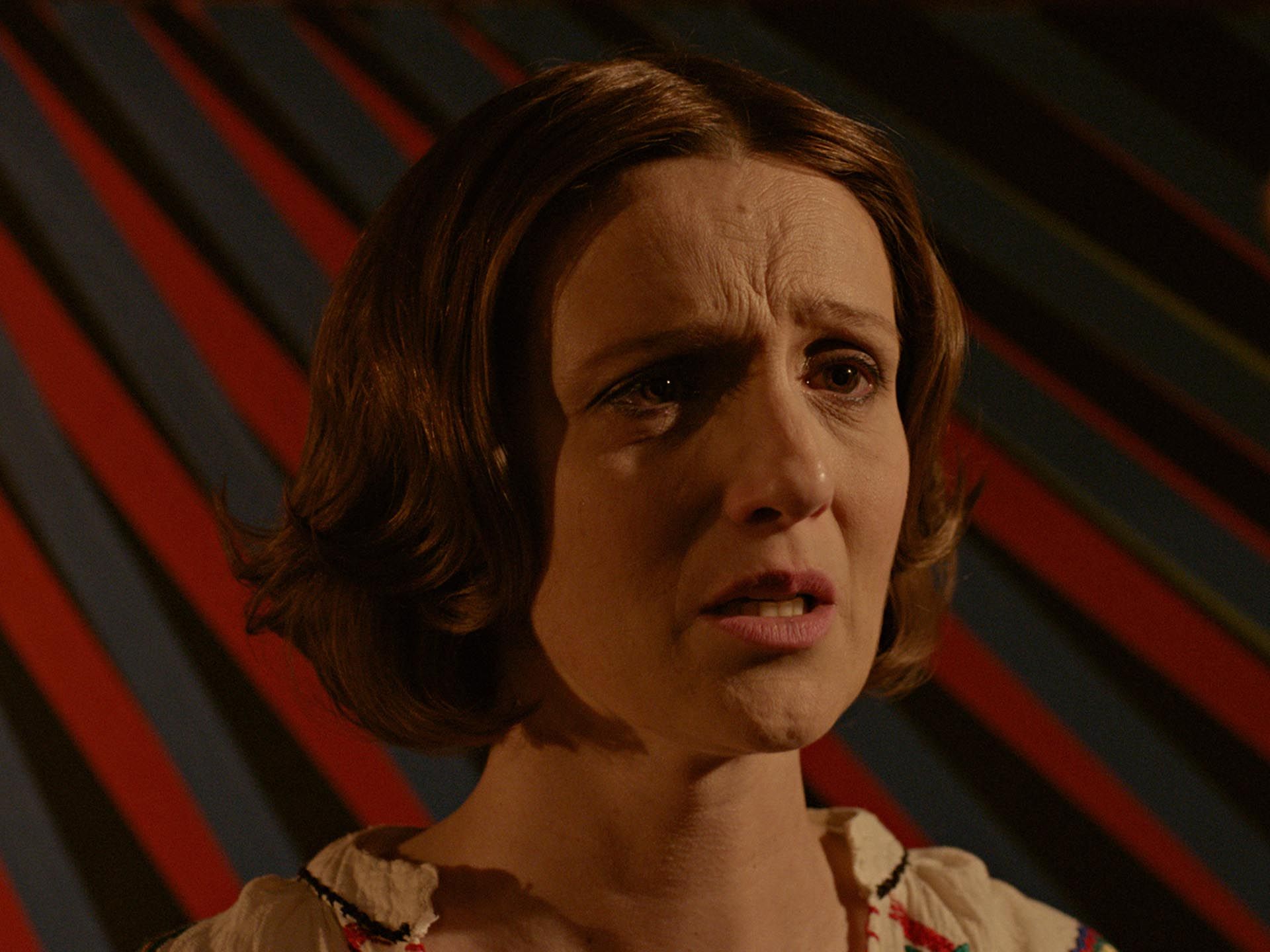 A still from a film by Stan Douglas, titled Secret Agent, dated 2015.