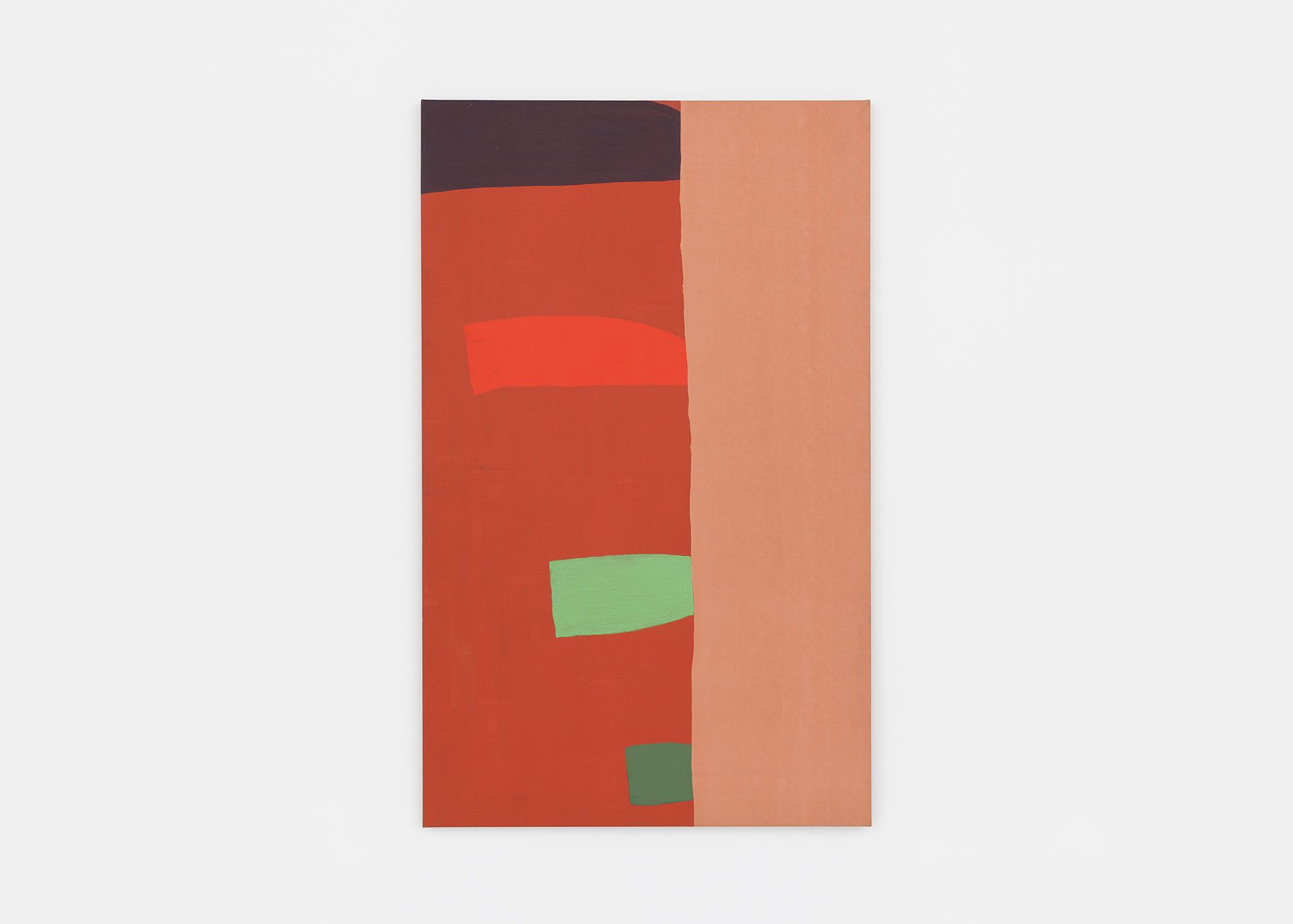 An untitled painting by Al Taylor, dated 1980.