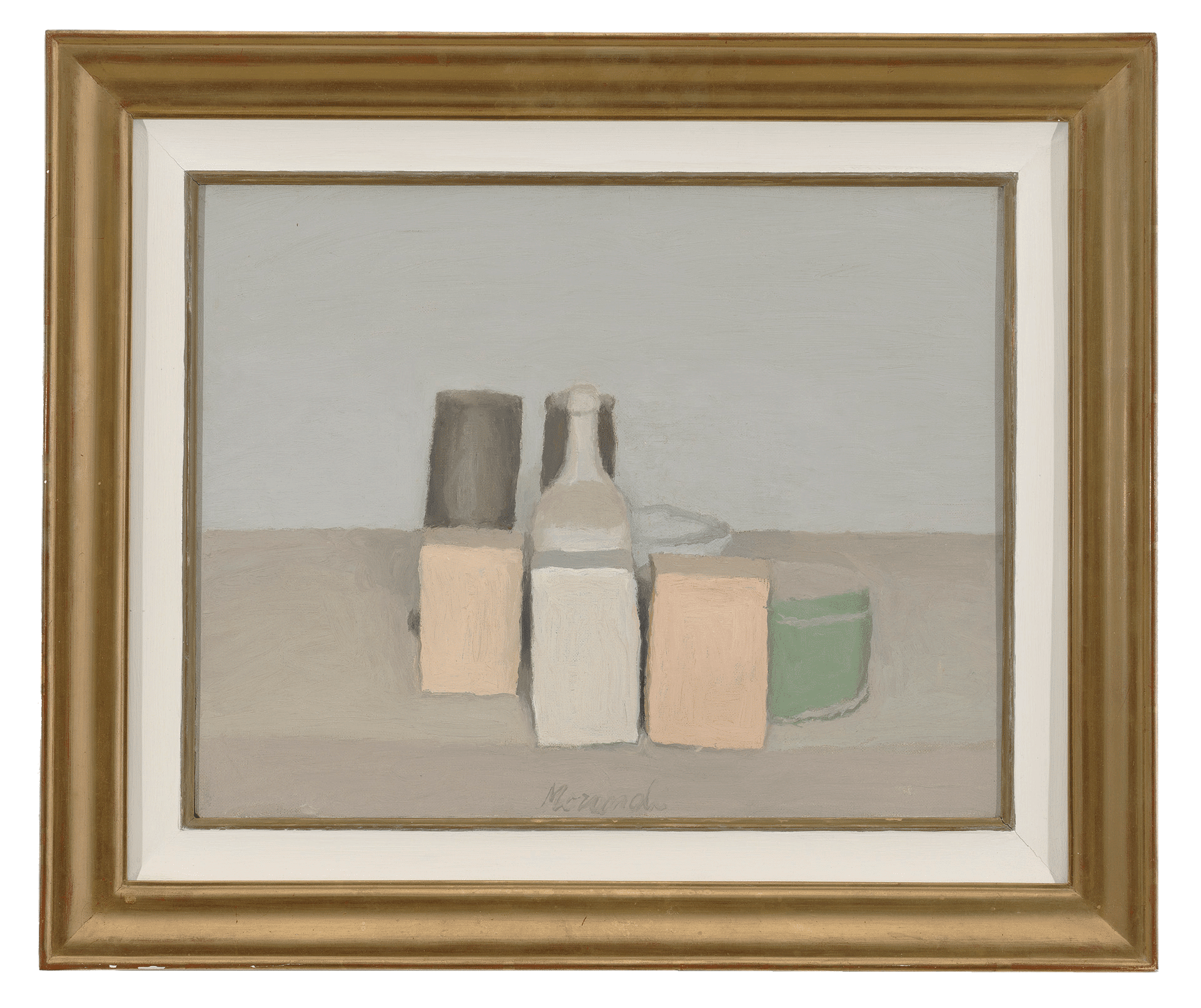 Natura morta (Still Life) A painting by Giorgio Morandi titled Natura morta (Still Life), dated 1956.
