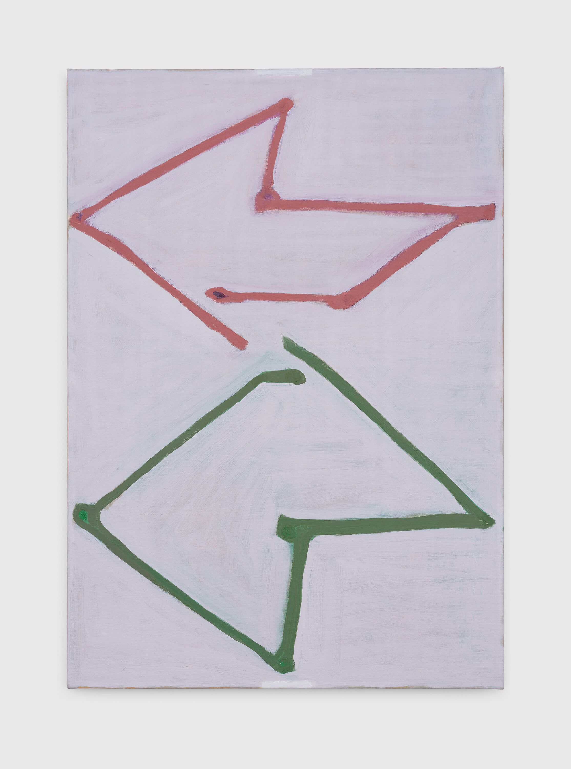 A painting by Raoul De Keyser, titled Come on, play it again nr. 8, dated 2001.