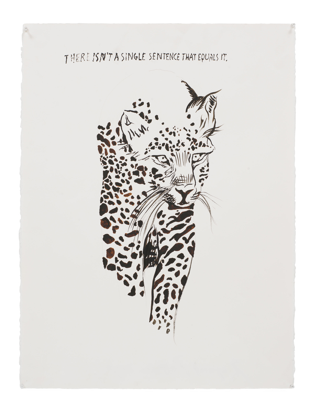 A work on paper by Raymond Pettibon, titled No Title (There isn't a...), dated 2019