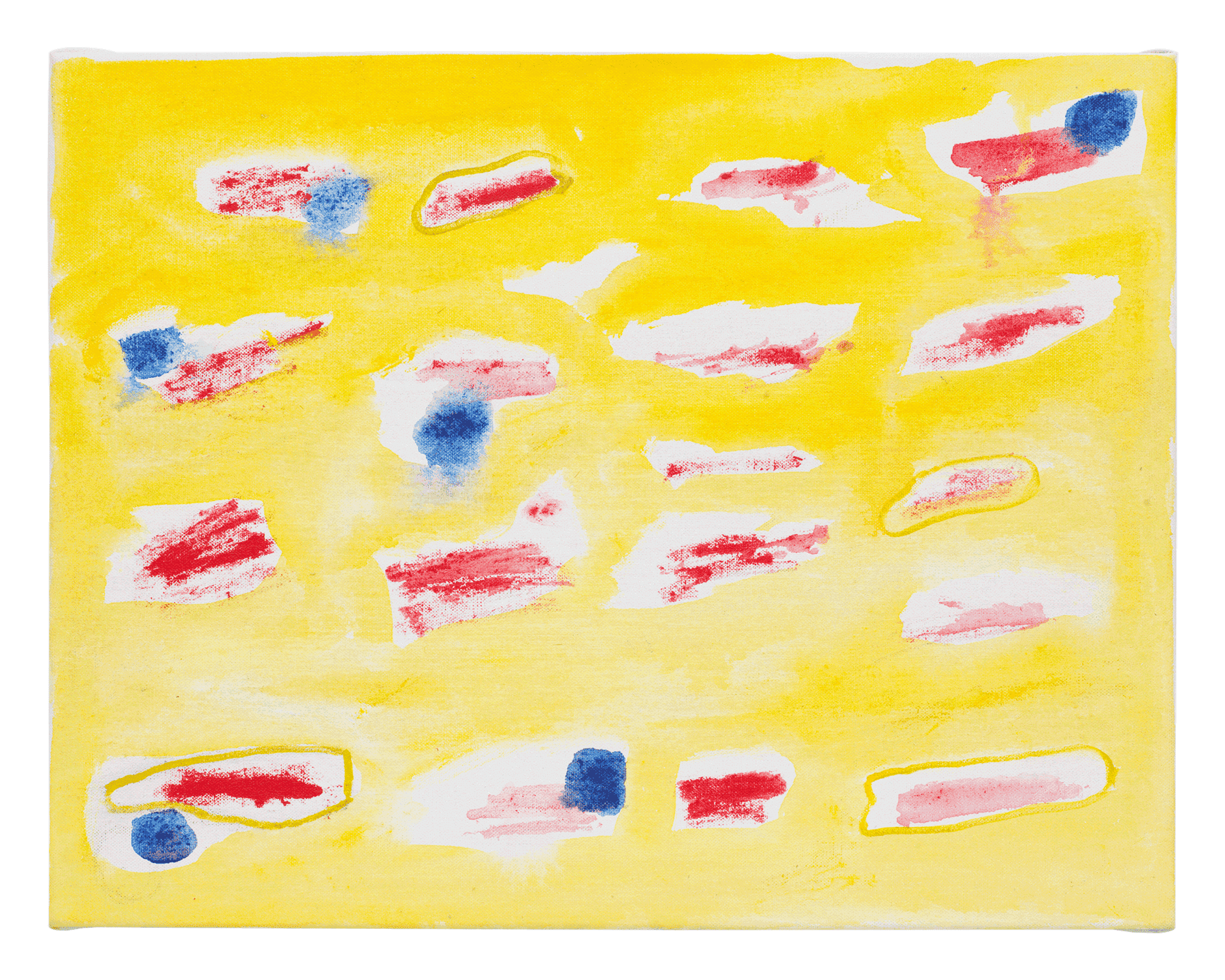 An oil painting on canvas by Raoul De Keyser, titled Airy (Vederlicht), dated 2010.