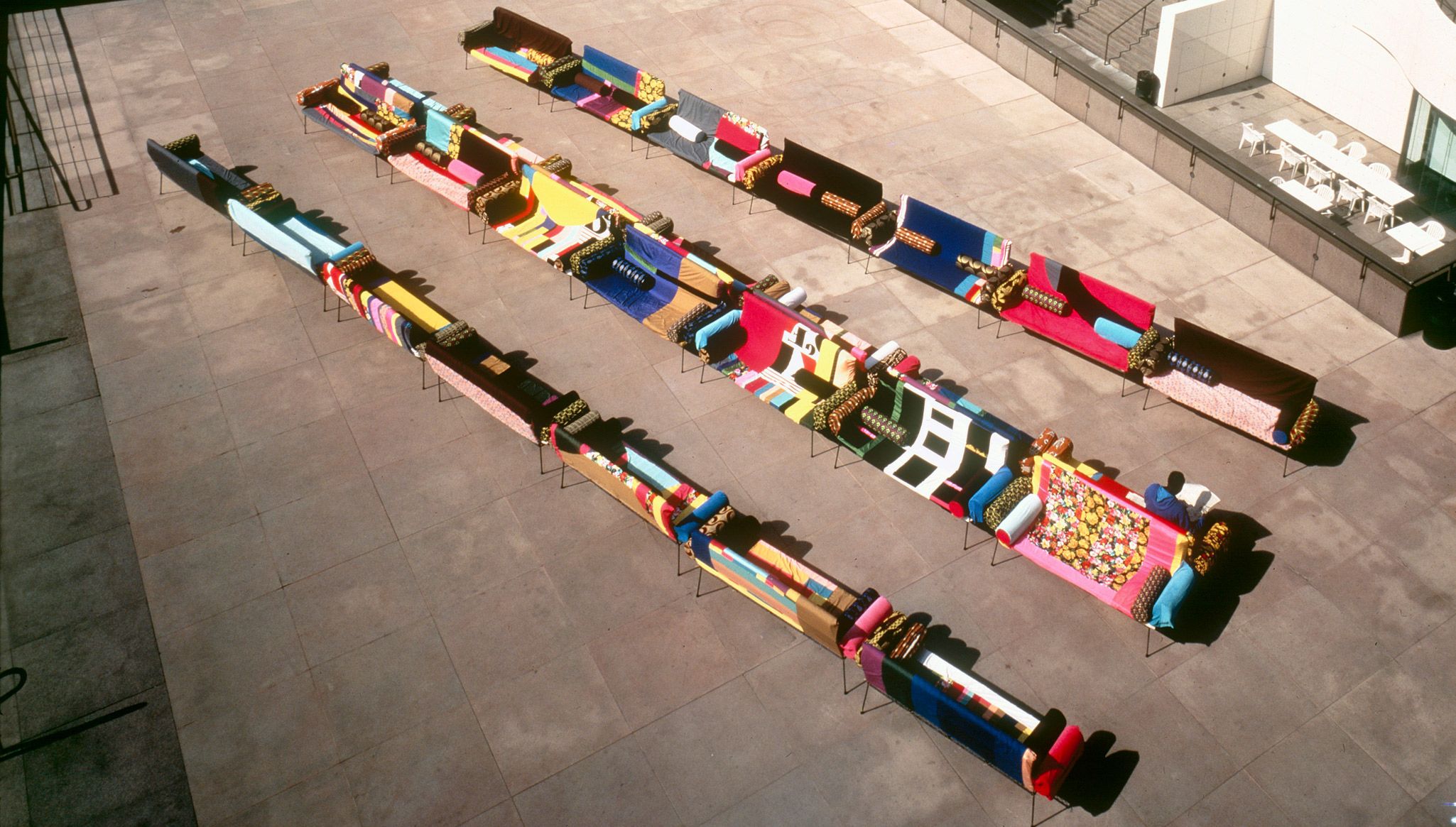 An Installation view, Franz West: Test, Museum of Contemporary Art, Los Angeles, dated 1994