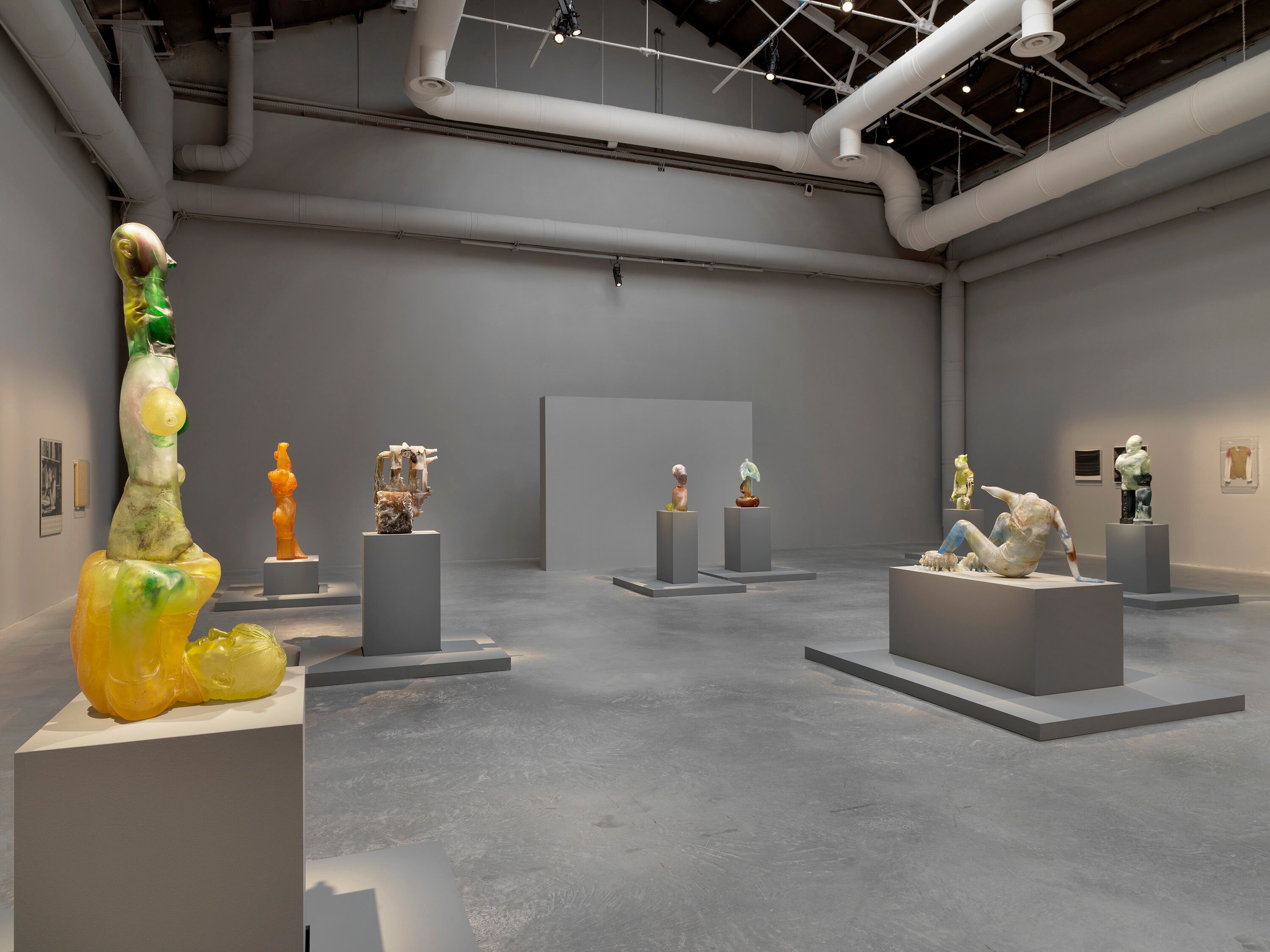 An installation view of Andra Ursuţa's works at the 59th International Art Exhibition of La Biennale di Venezia, The Milk of Dreams, curated by Cecilia Alemani, 2022
