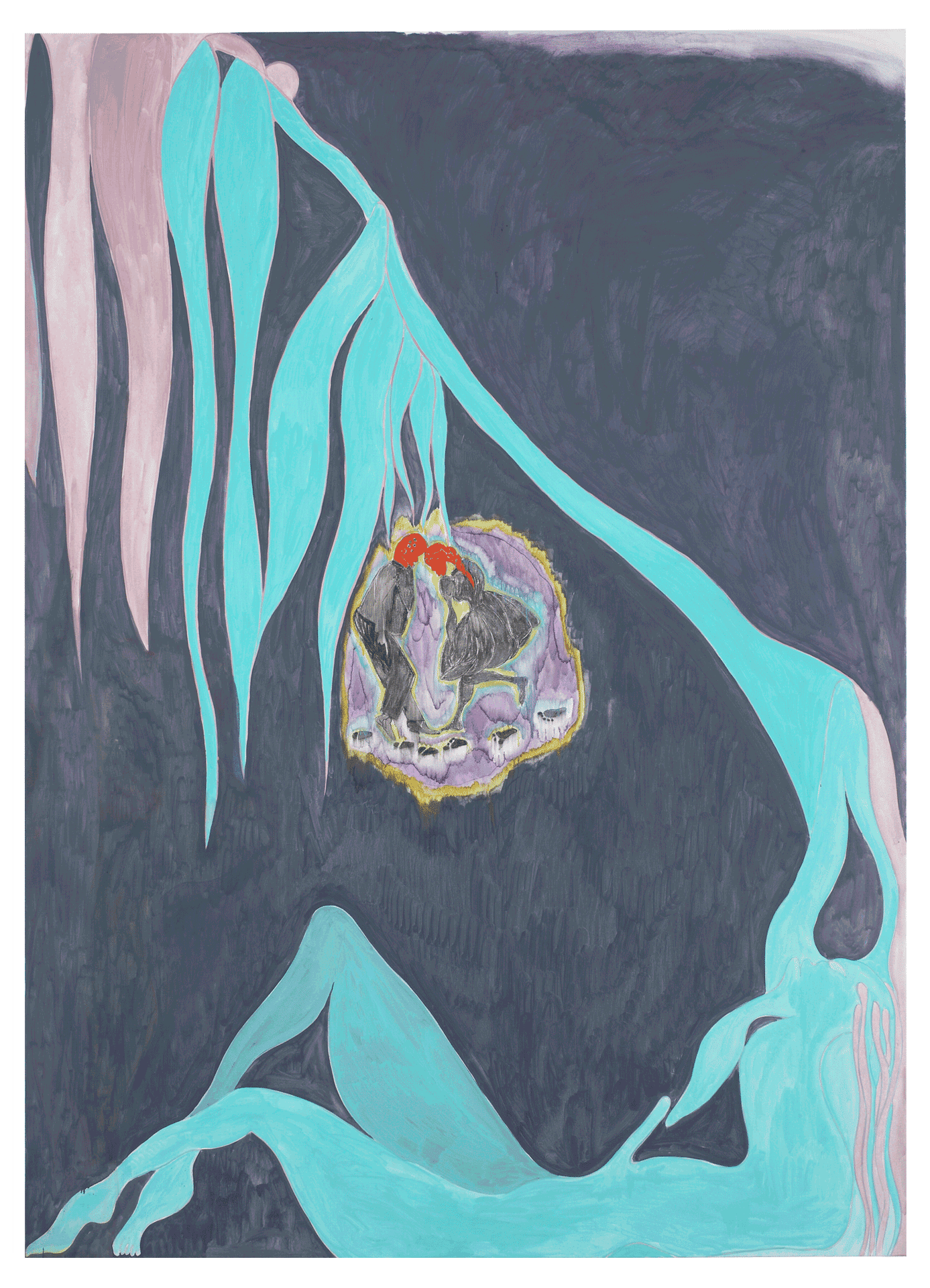 A painting by Chris Ofili, titled Lazarus (dream), dated 2007.