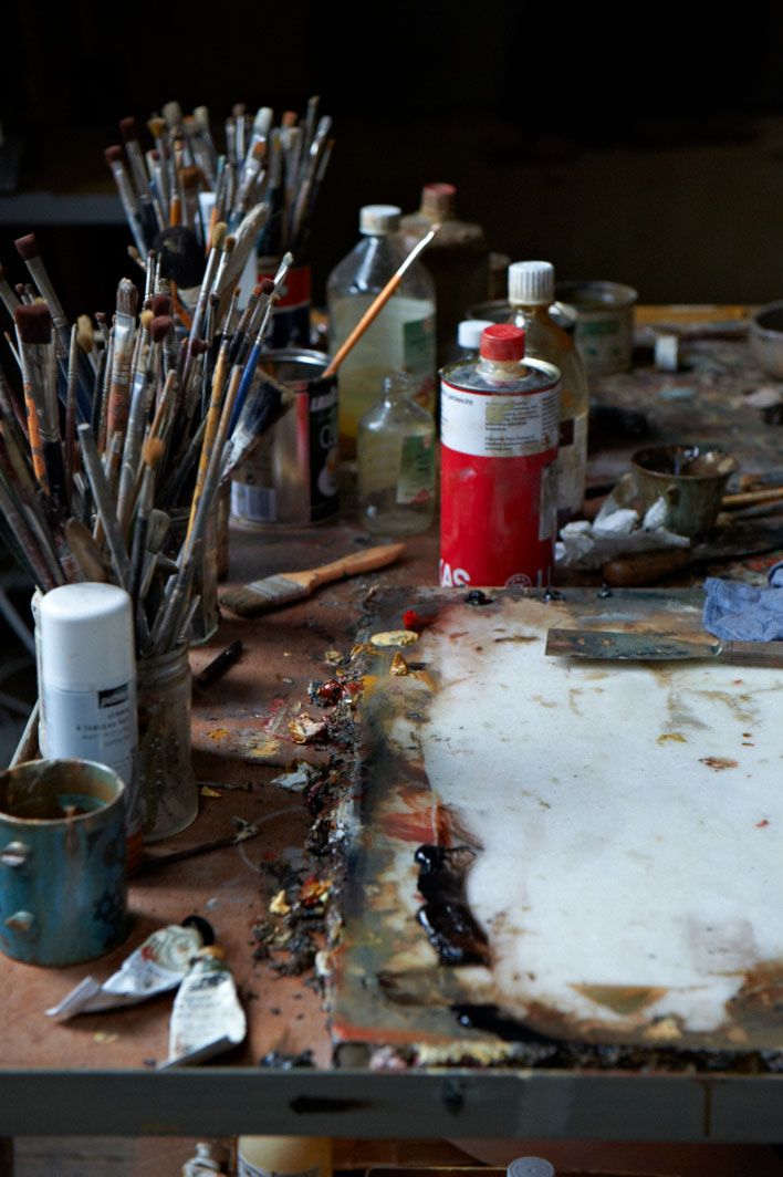 A photograph of Michasel Borreman's Studio, dated 2011