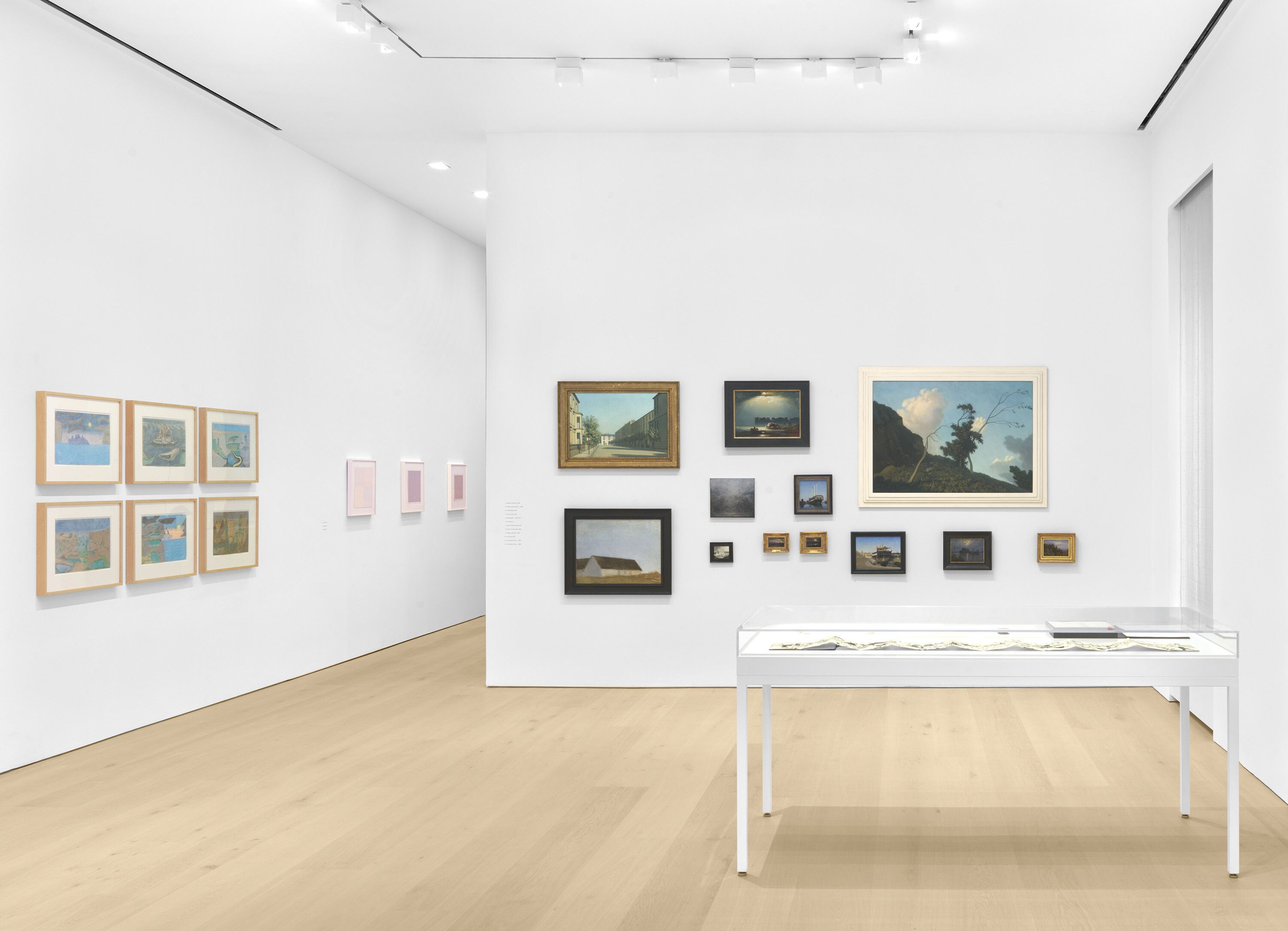 Installation view of the exhibition, Seen in the Mirror: Things from the Cartin Collection, at David Zwirner in New York, dated 2021.