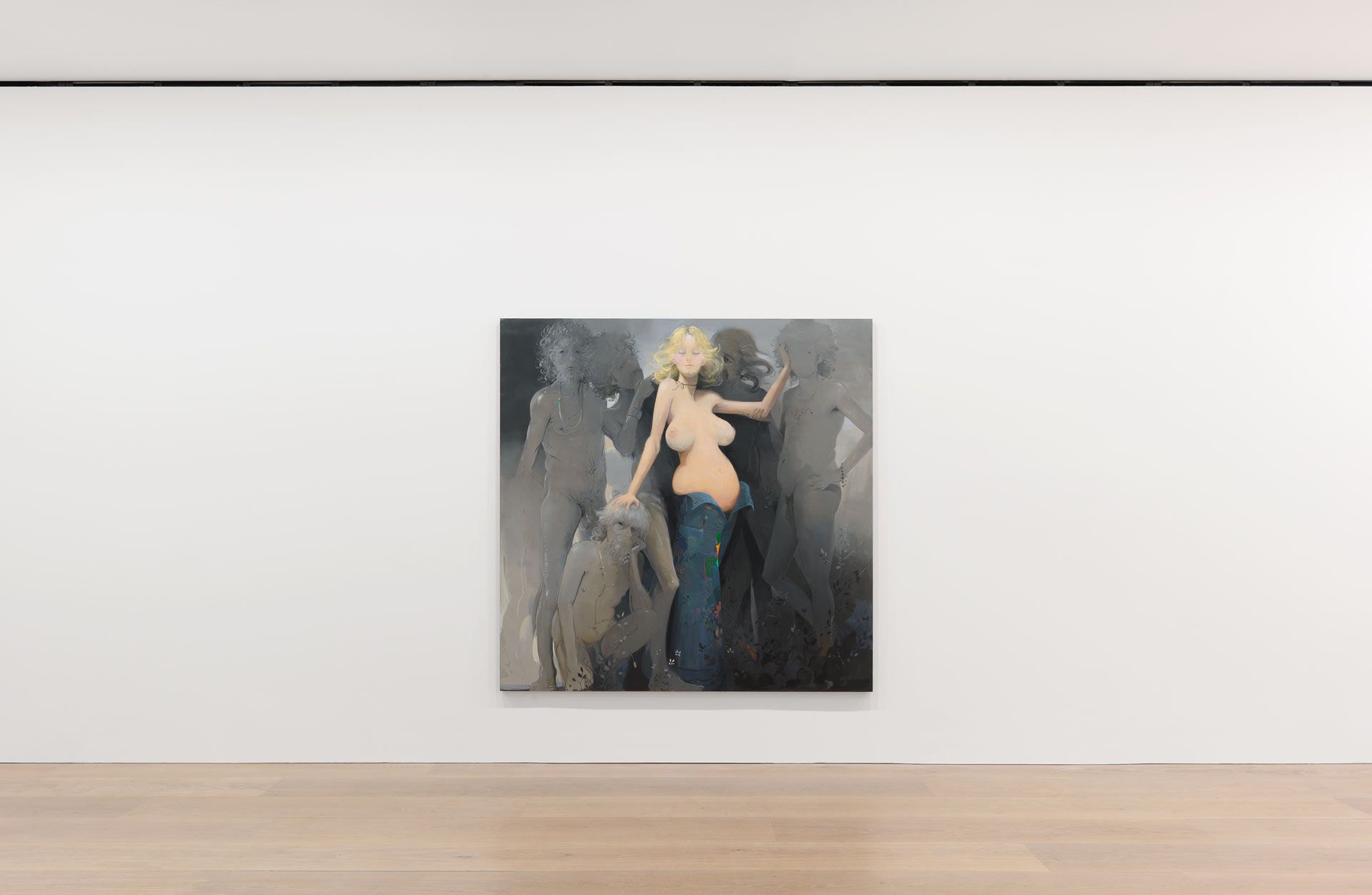 An installation view of the exhibition Lisa Yuskavage, at David Zwirner London, dated 2017.
