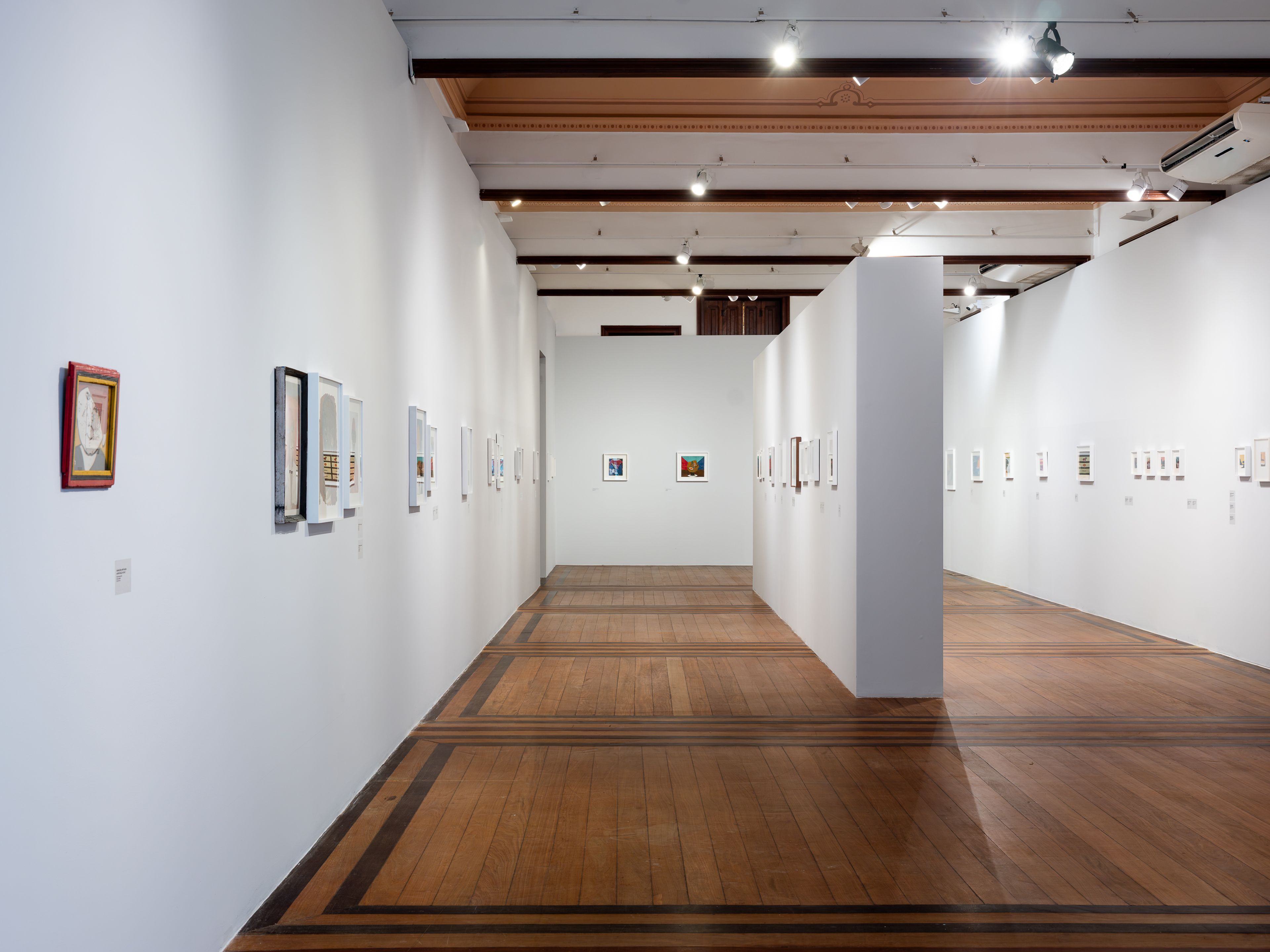 Installation view of the exhibition Frank Walter: The Philosophy of Color at the Museum of Contemporary Art of Bahia, located in Salvador, Brazil, dated 2026–2027.