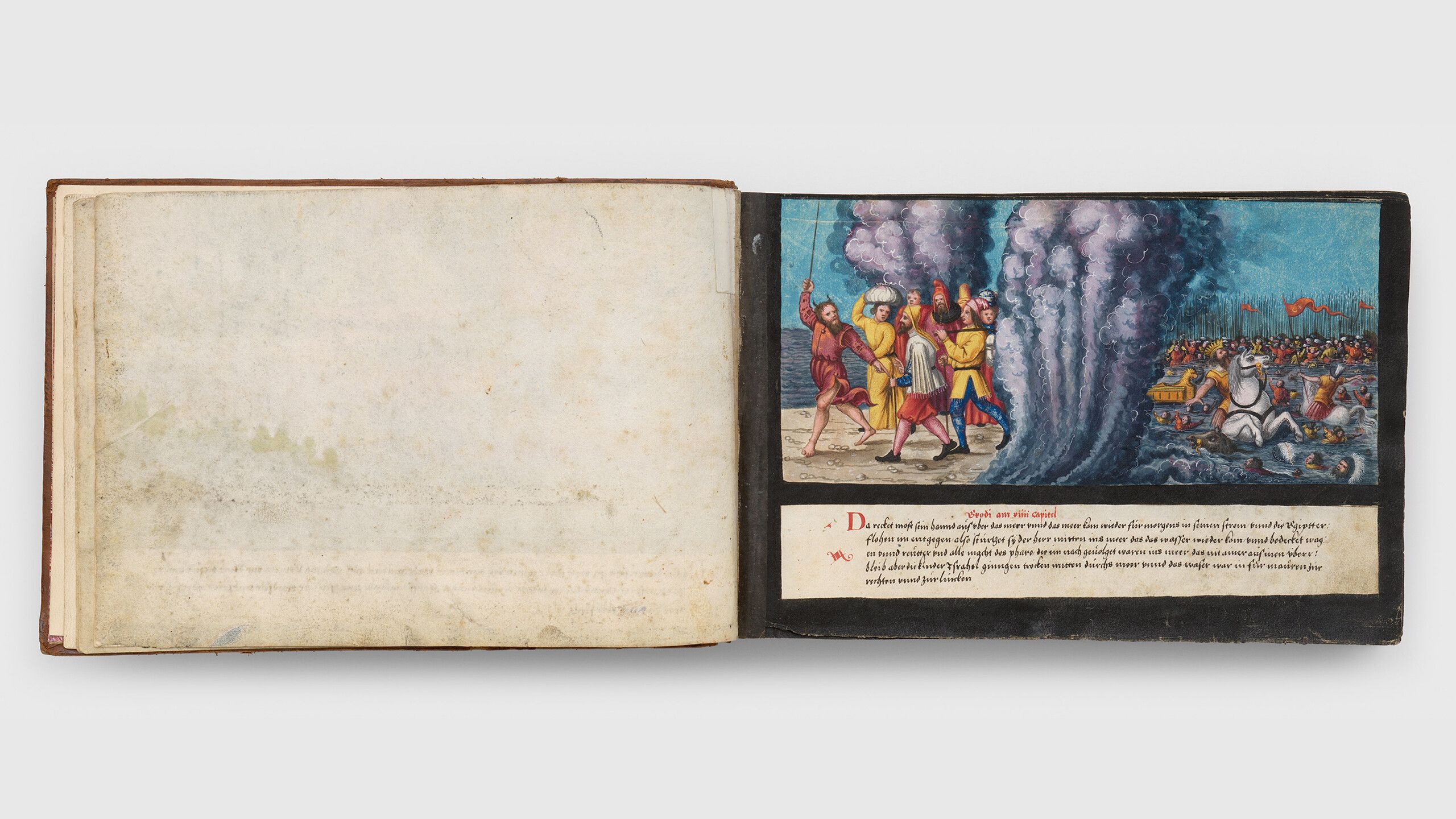 Full-page spread of the book of Miracles, Folio 5