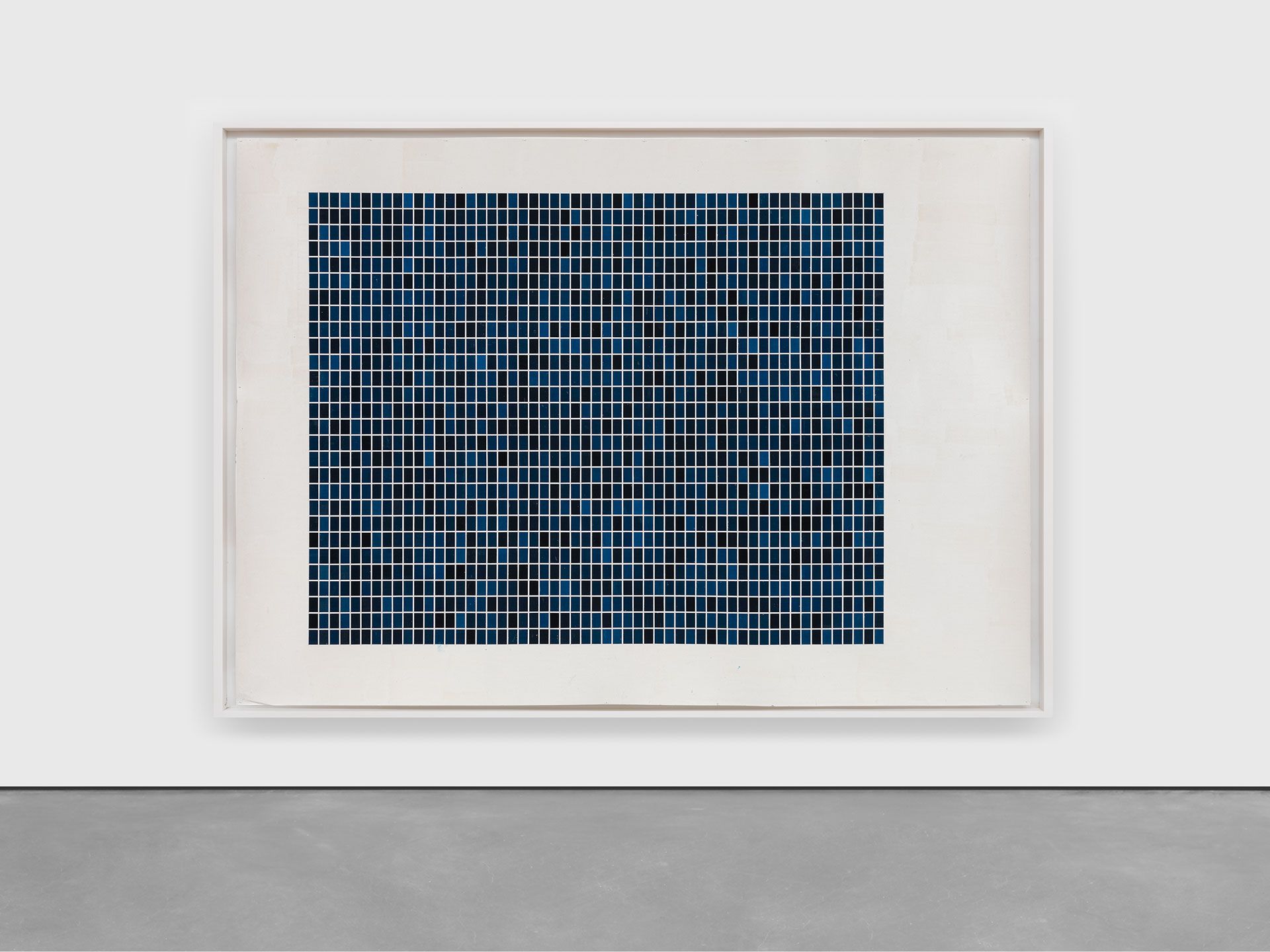 An untitled painting by Toba Khedoori, dated 2020.