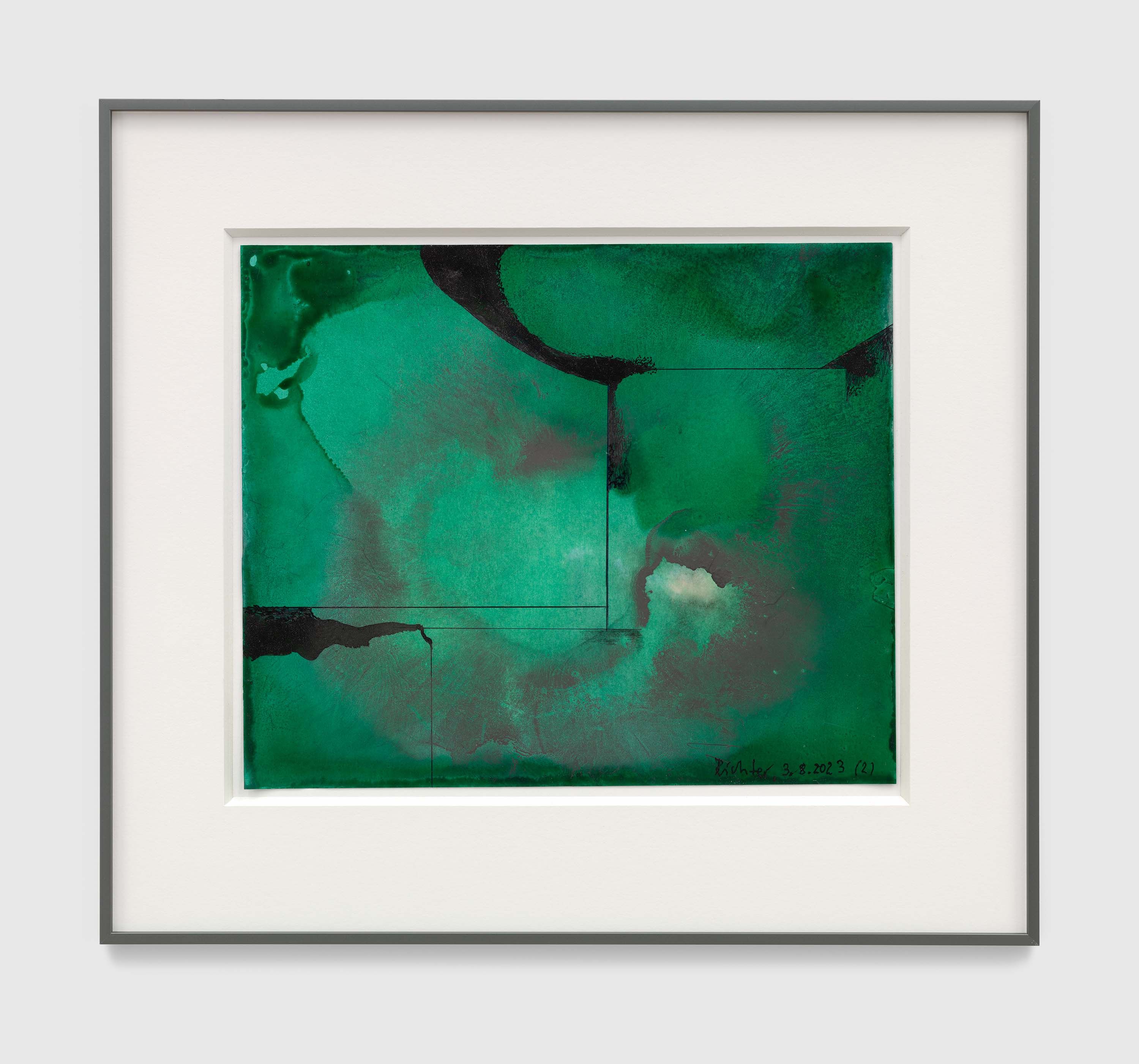 A drawing by Gerhard Richter, titled 3.8.2023 (2), dated 2023.