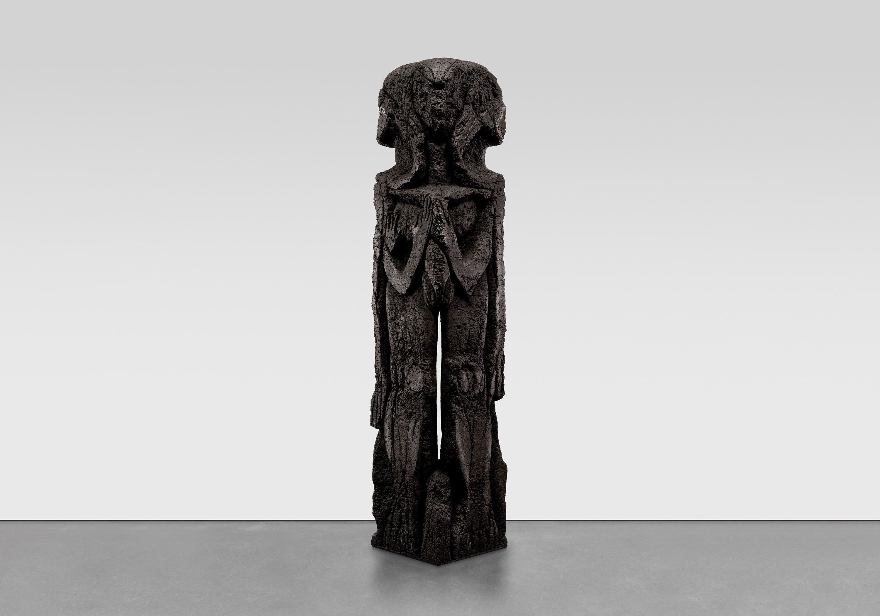 A sculpture by Huma Bhabha, titled Maybe Nothing Maybe Everything, dated 2024.