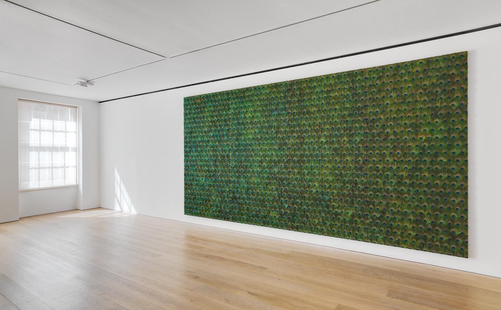 Installation view of the exhibition Carol Bove: The Plastic Unit, at David Zwirner in London, dated 2015.