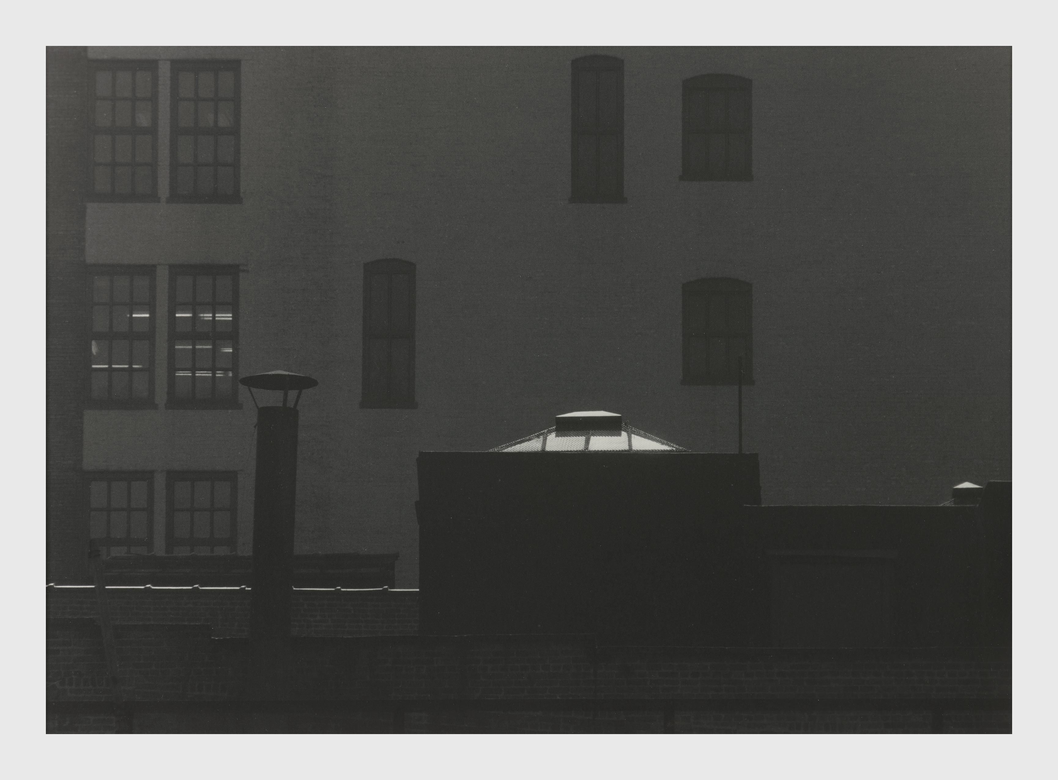 A Silver gelatin print by Roy DeCarava titled Skylight, dated 1965.